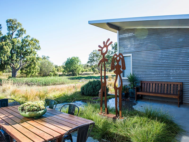 Your private courtyard with barbecue and outdoor furniture