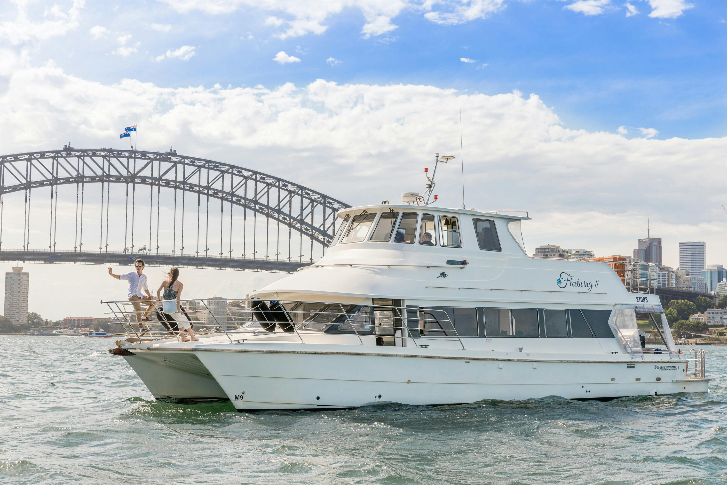 Private boat hire on Sydney Harbour