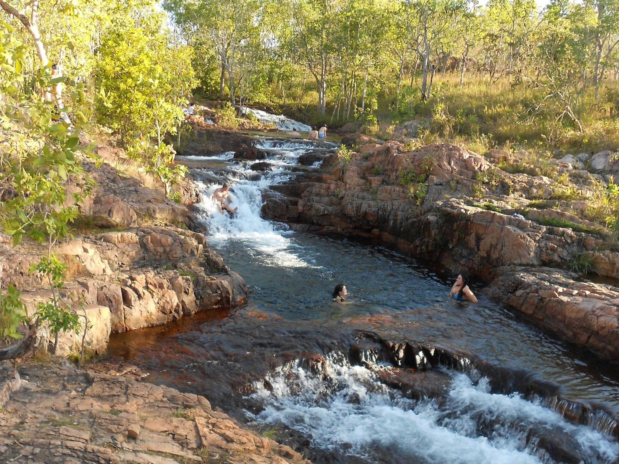 Swimming fun on our Kakadu & Litchfield tours
