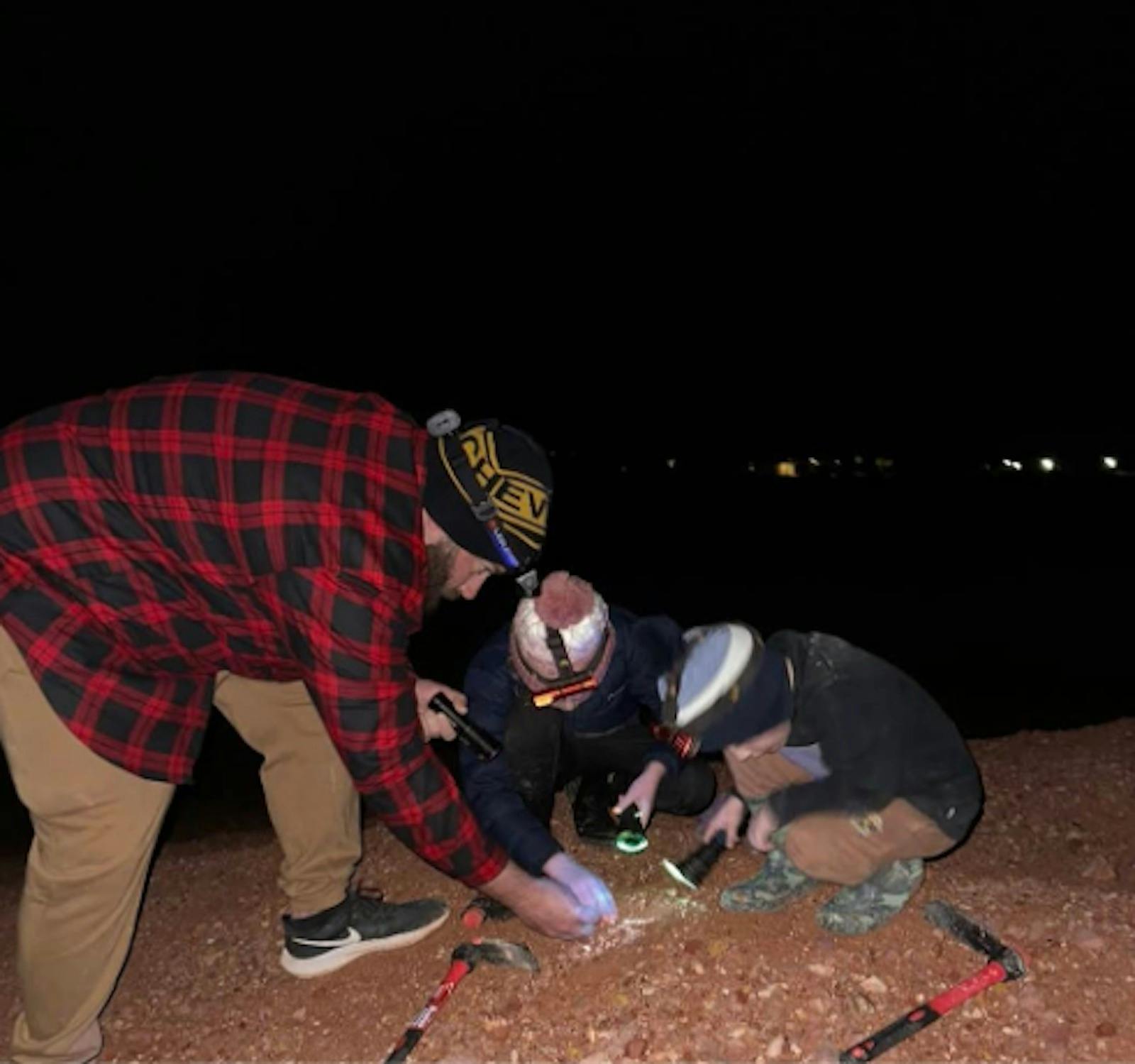 Opal Hunting At Night