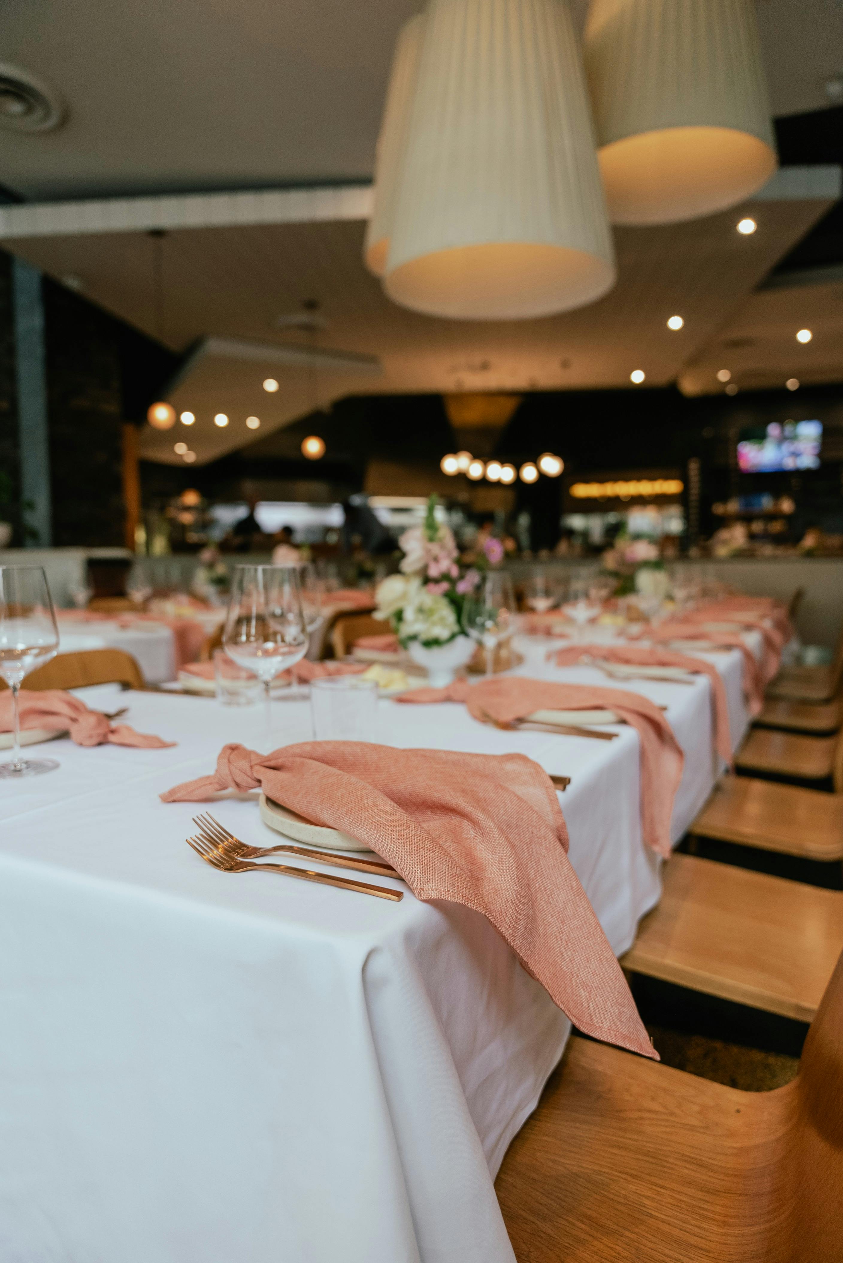 Lion Hotel Functions & Events restaurant table setting