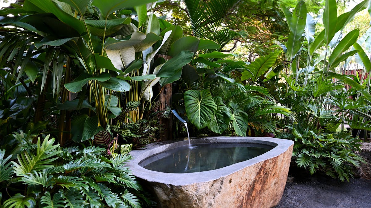 Bamboo Land Riverstone Bath
