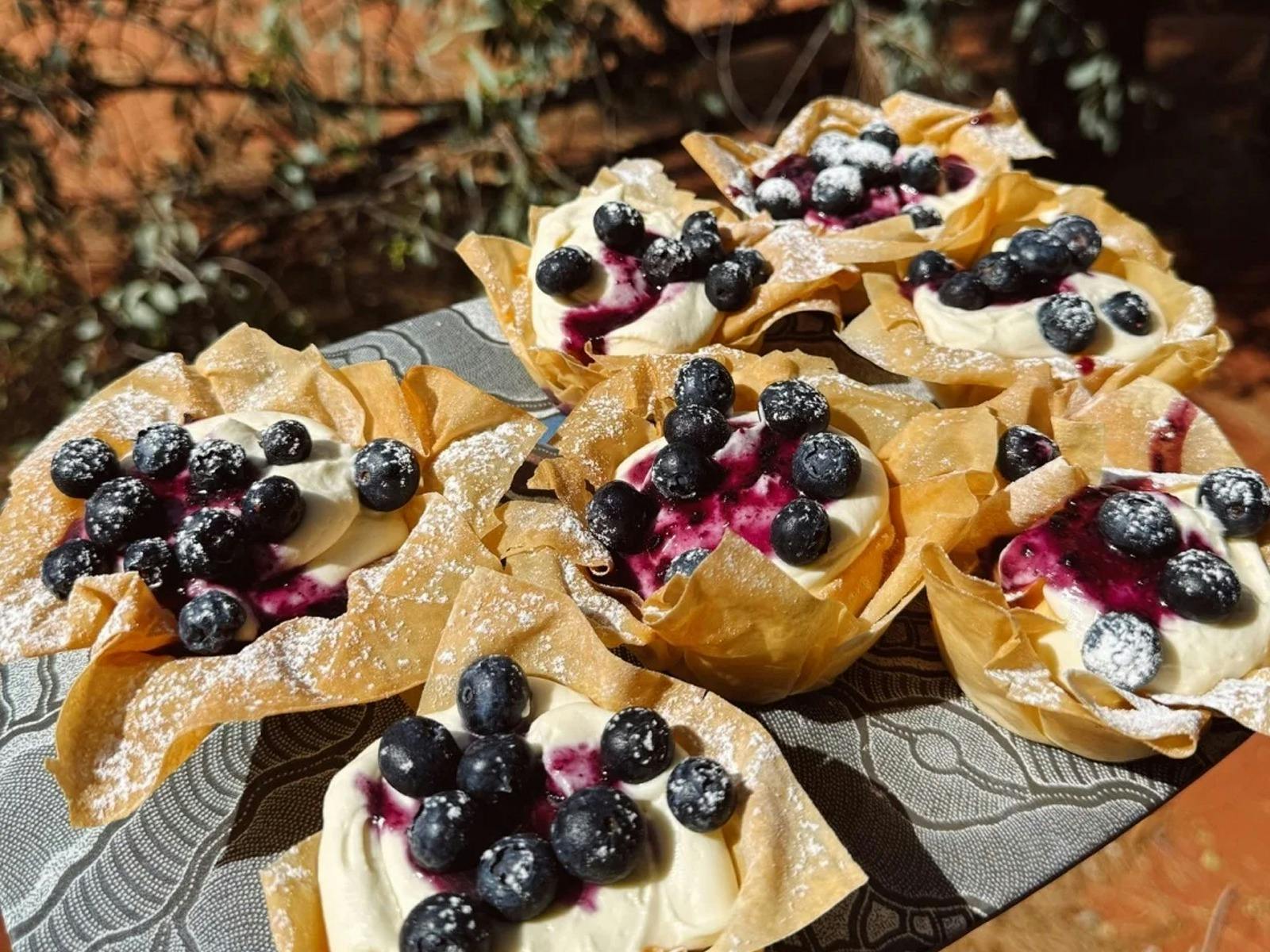 Mini Blueberry cheesecakes
