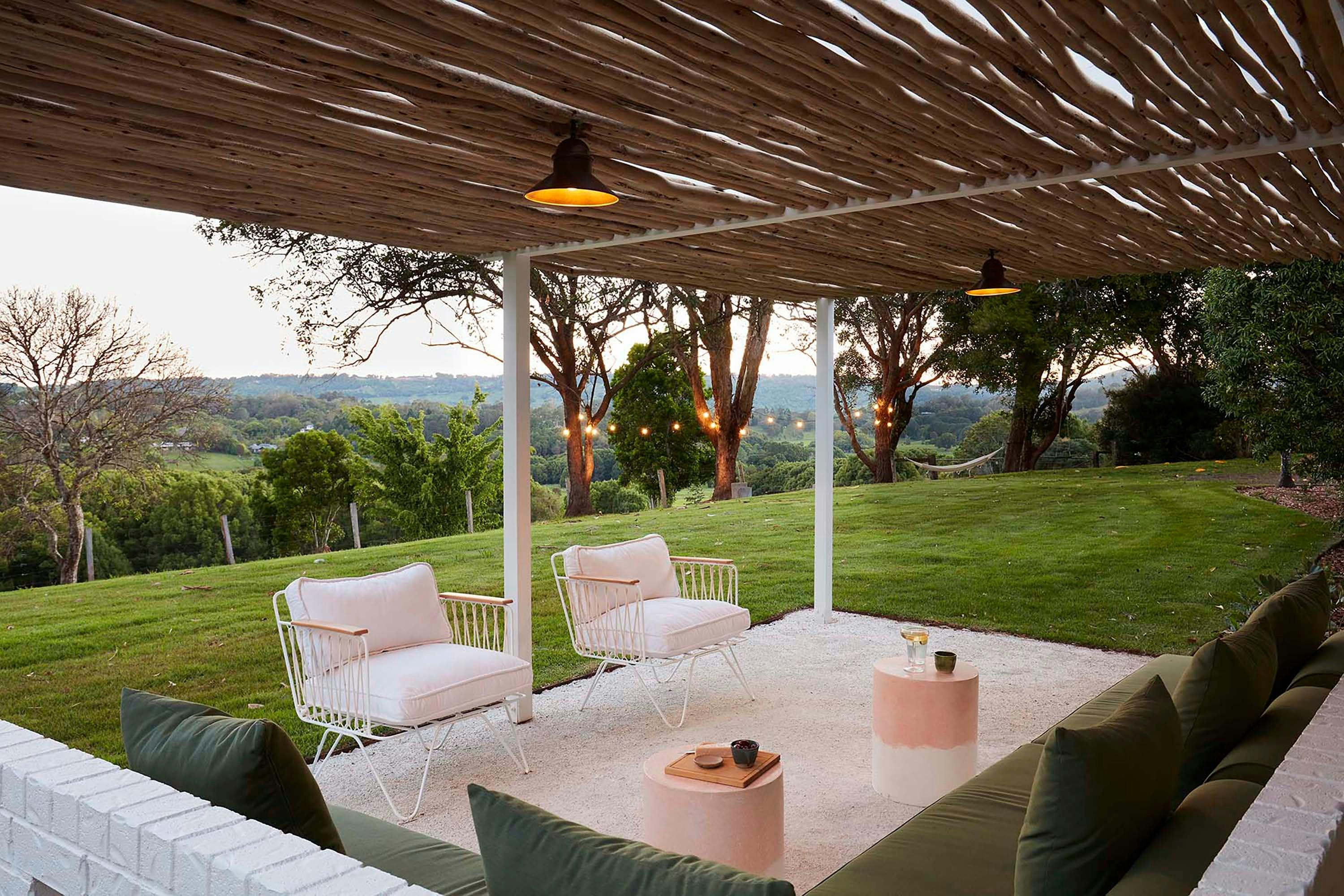 Hidden Byron - Myocum Byron Bay - Outdoor Seating Dusk