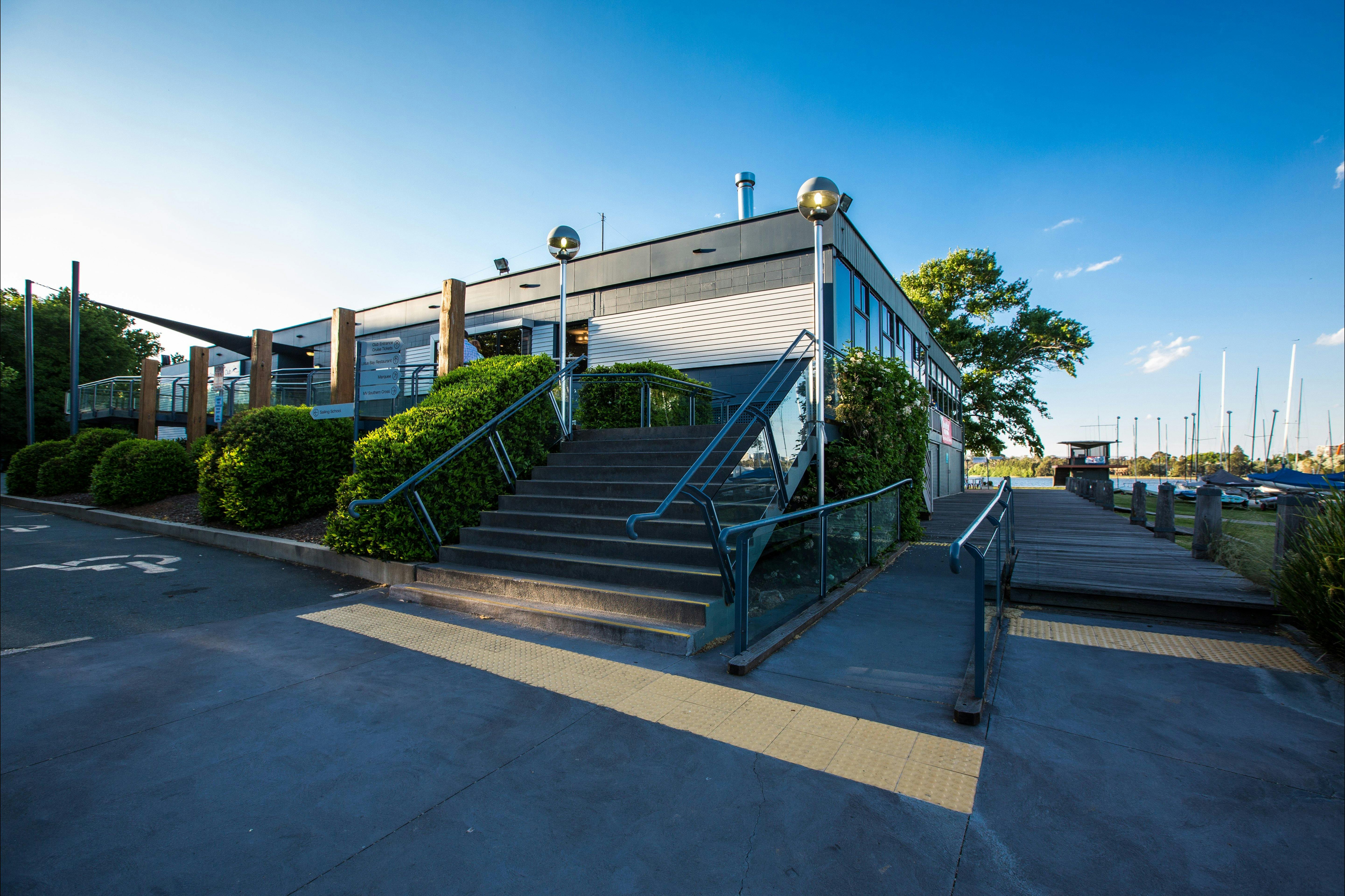 The Southern Cross Yacht Club rear entry