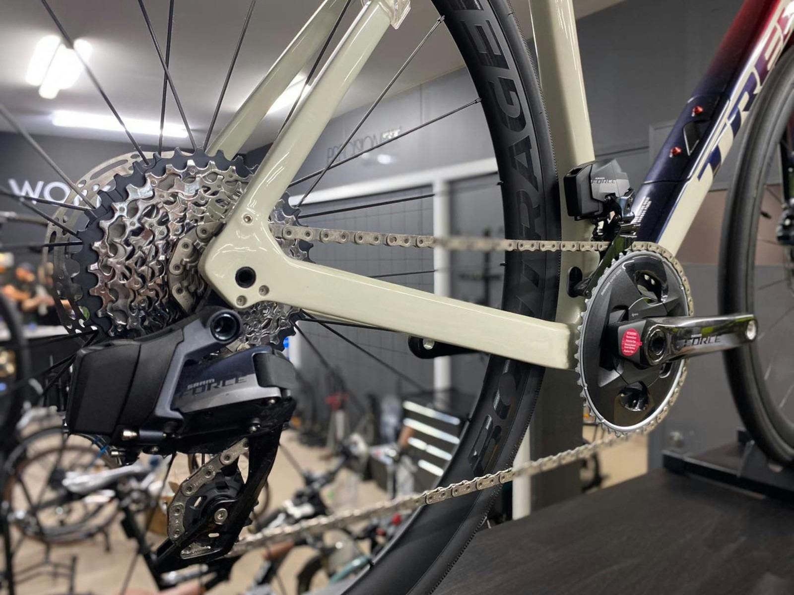 Gears on a bike wheel