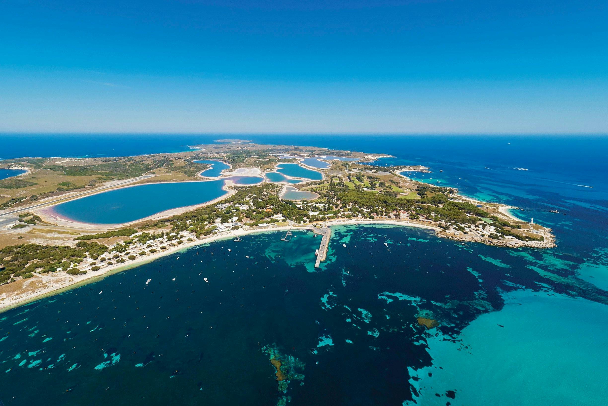 Aerial view of Rottnest Island