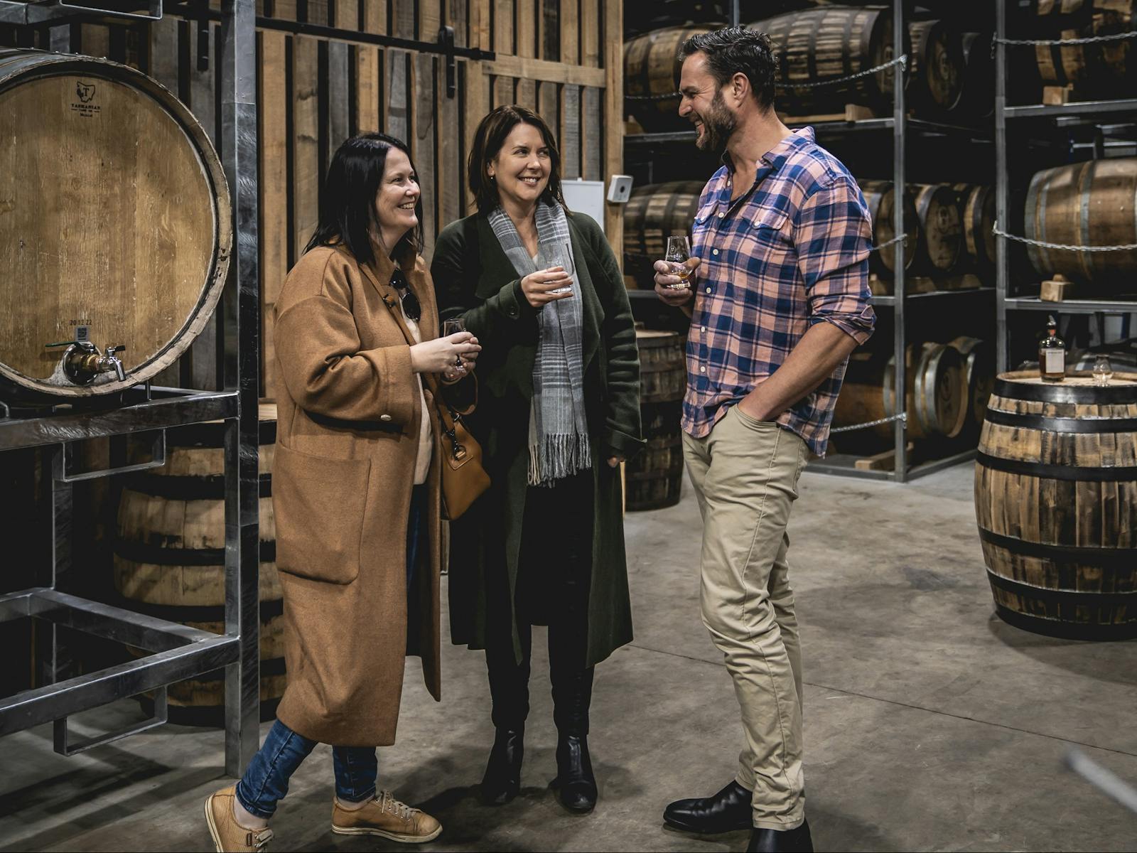 Taste new-make spirits directly from the barrel at Hobart Whisky Distillery