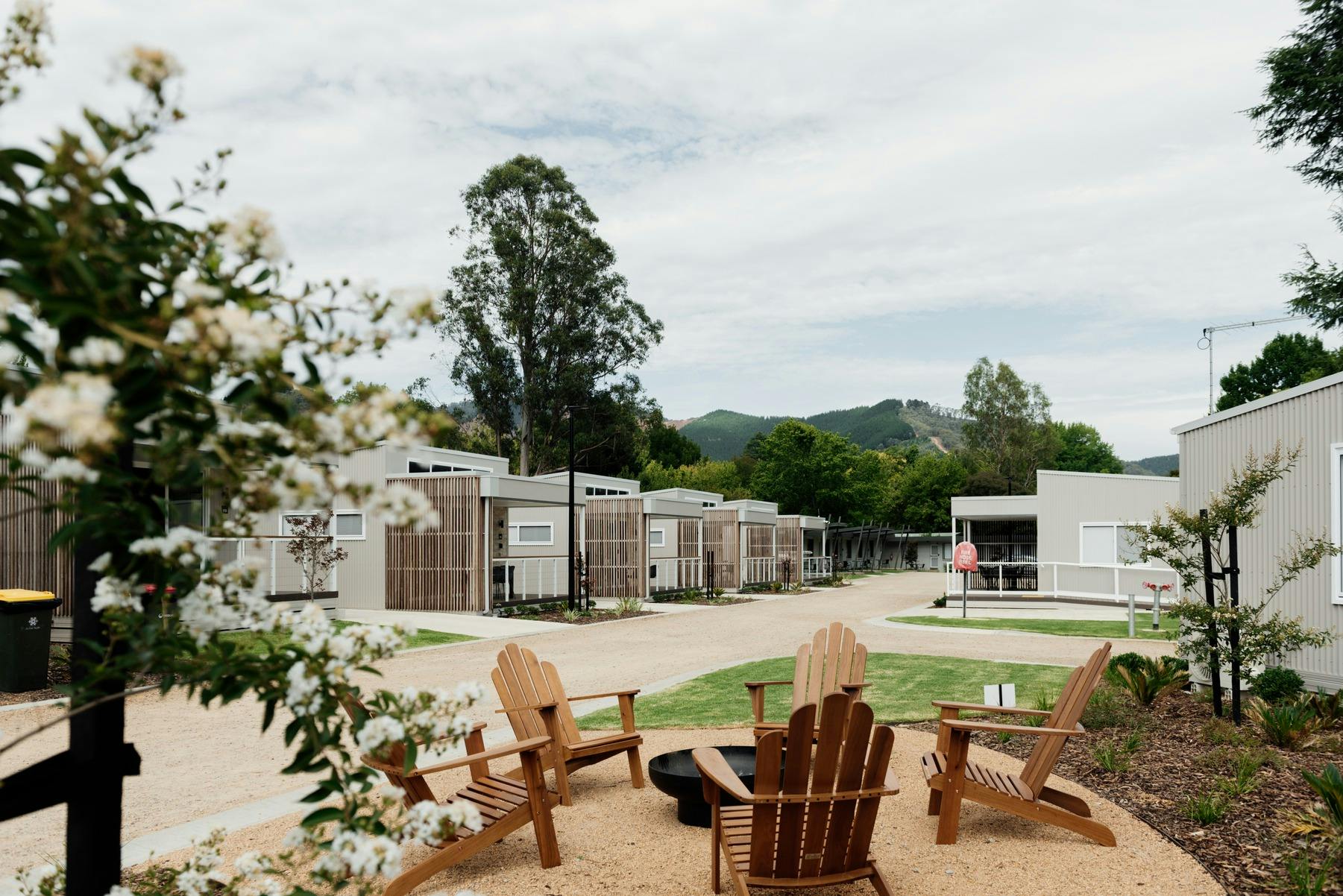 Fire Pit at Retreat on Delany | Tasman Holiday Parks - South Bright