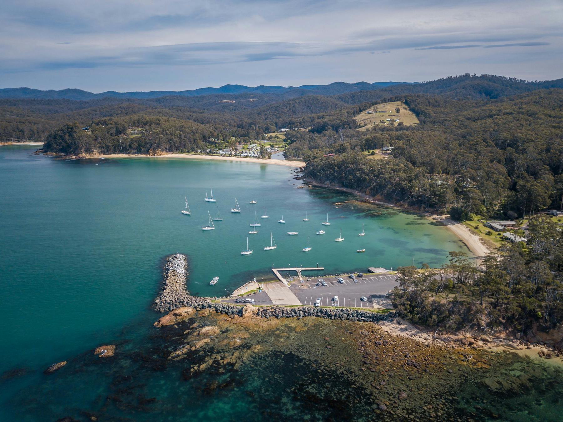 Quarantine Bay and Boat Ramp, Eden, Fishing ramp, swimming, NSW south coast, Sapphire Coast