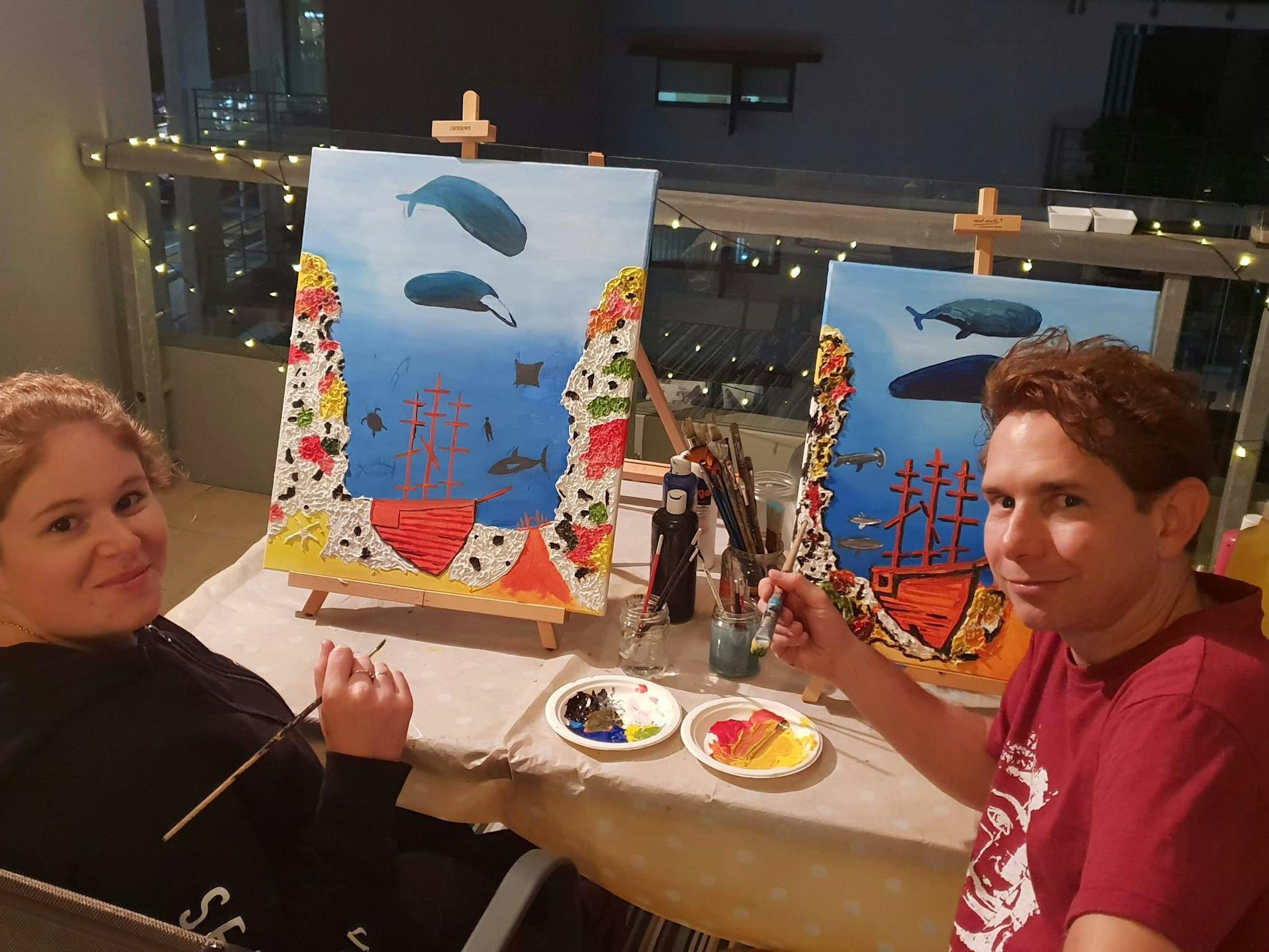 Painting is called 'Barrier Reef Treasure' Painting is called 'Barrier Reef Treasure'