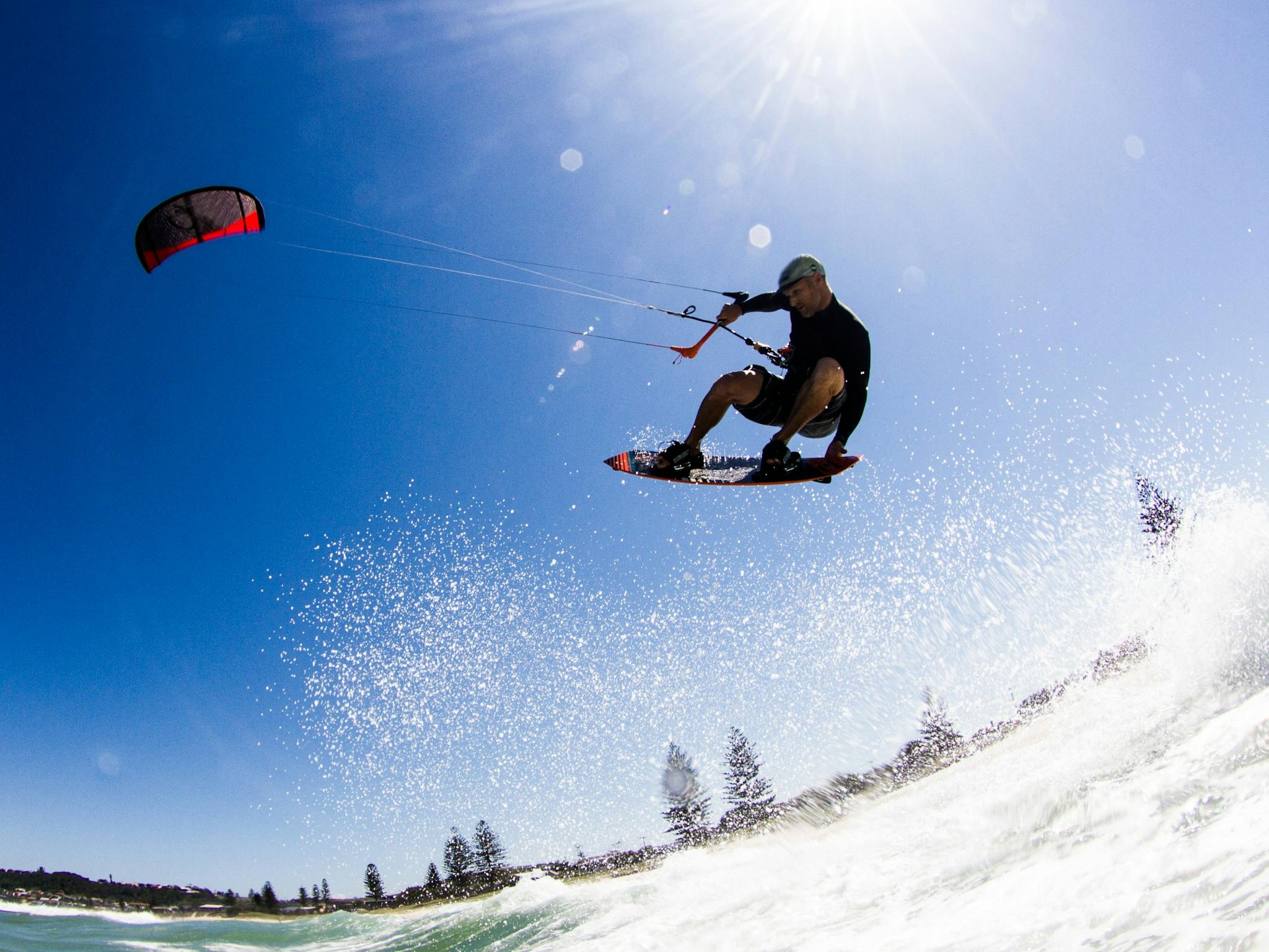 Kitesurfing