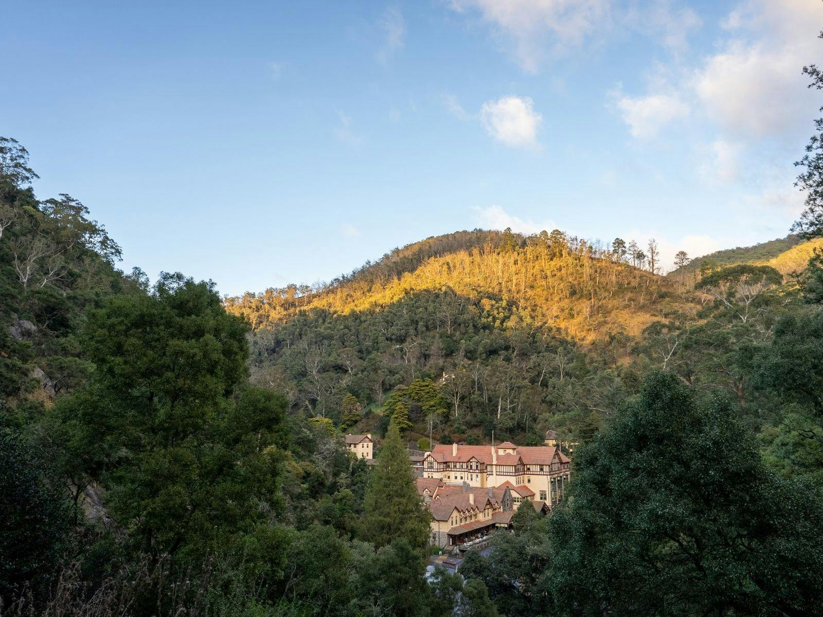 View of Caves House from Carlotta Arch Walk
