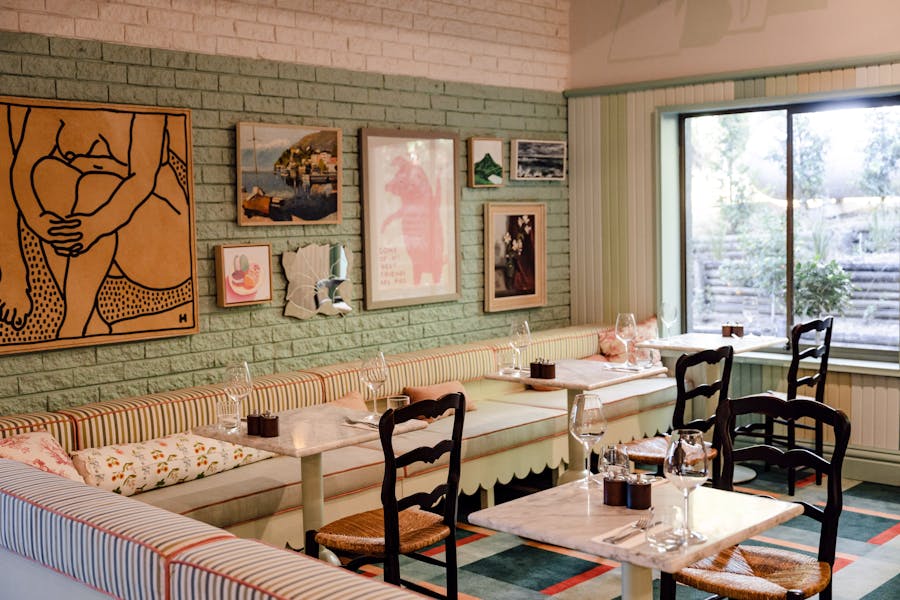Inside the restaurant