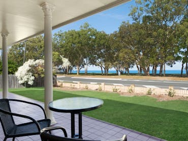 Front patio overlooking Pumicestone Passage Front patio overlooking Pumicestone Passage
