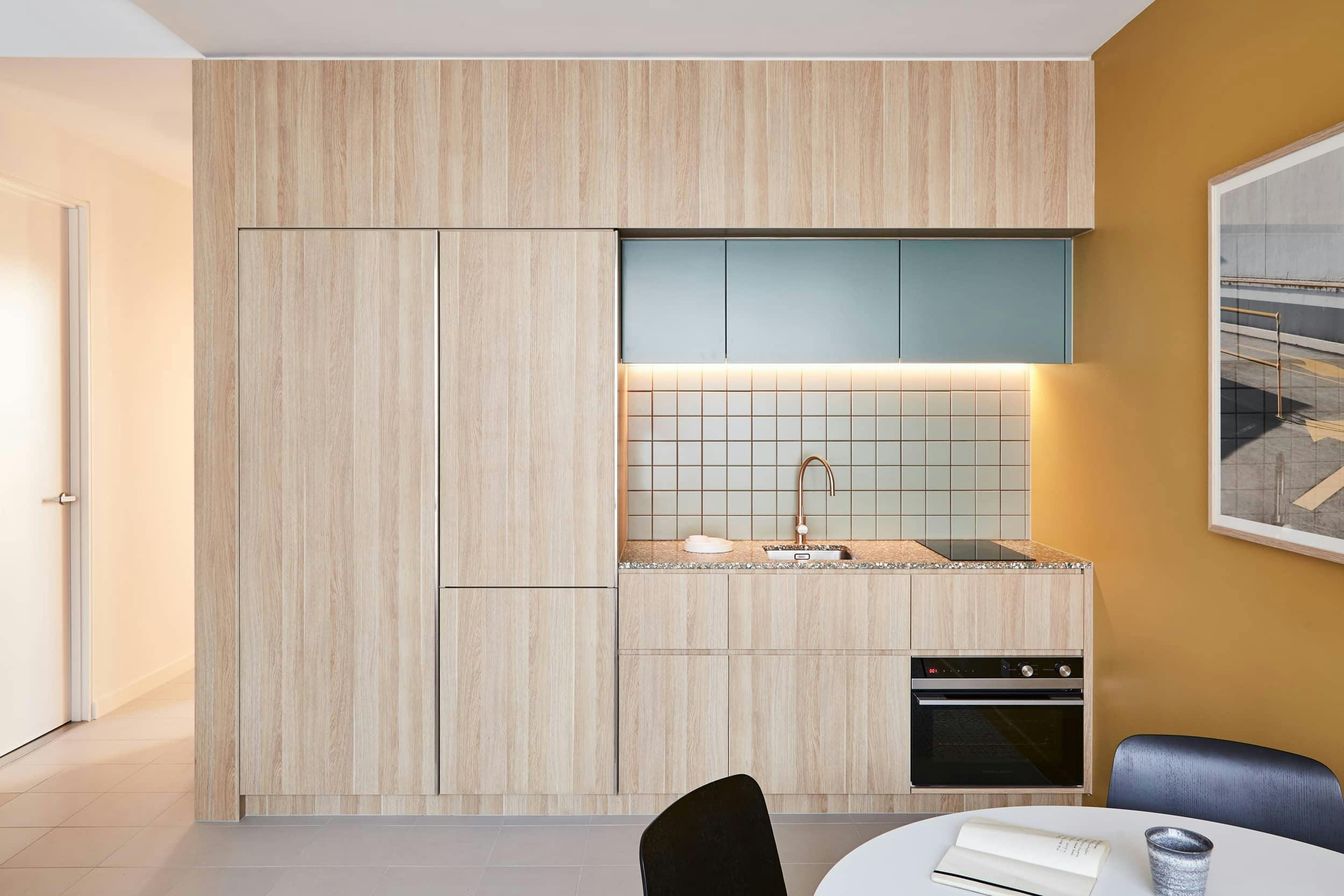 Kitchen in one bedroom apartment - Urban Rest Lanbruk