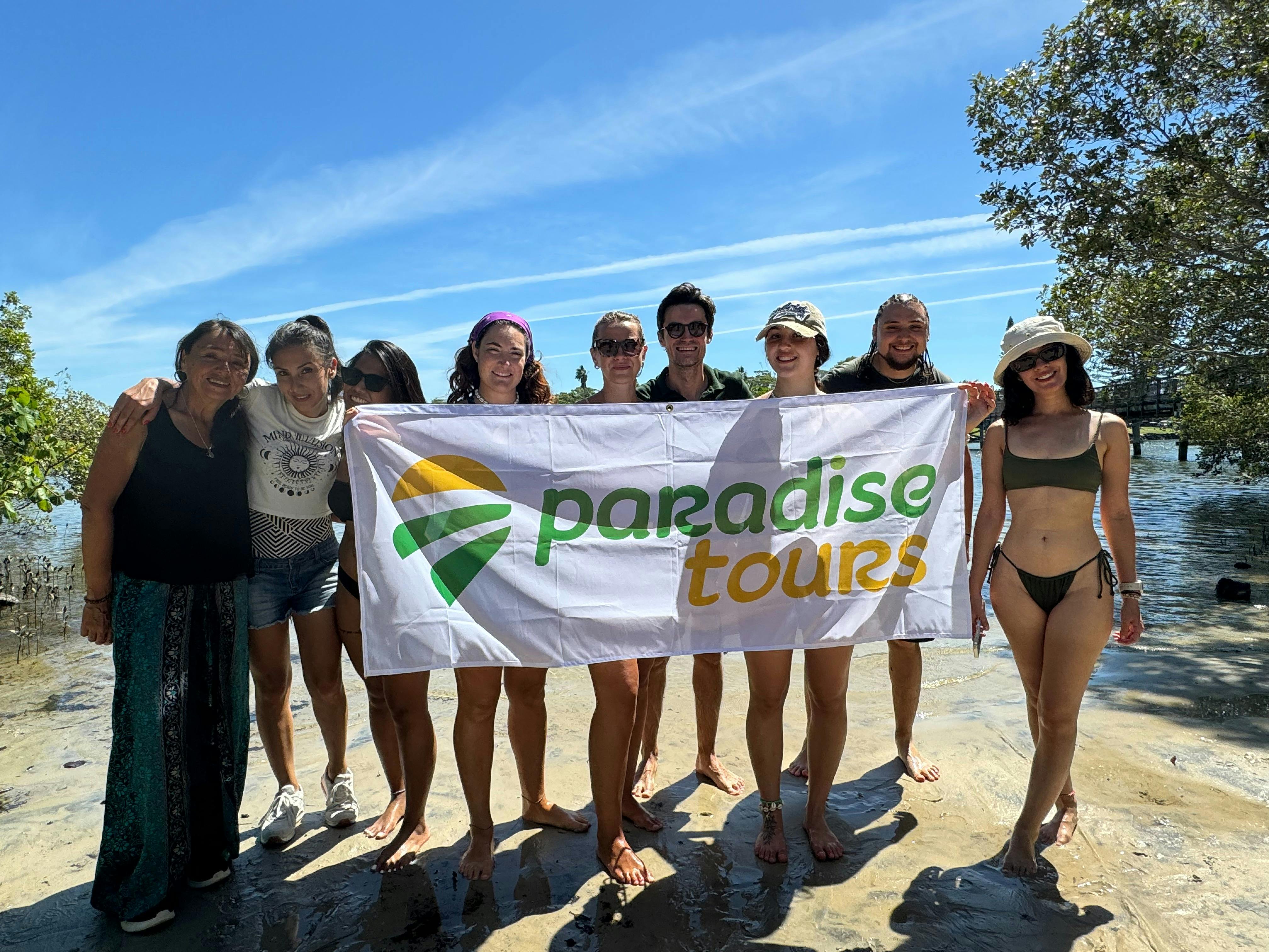 Paradise Tours group at Brunswick River