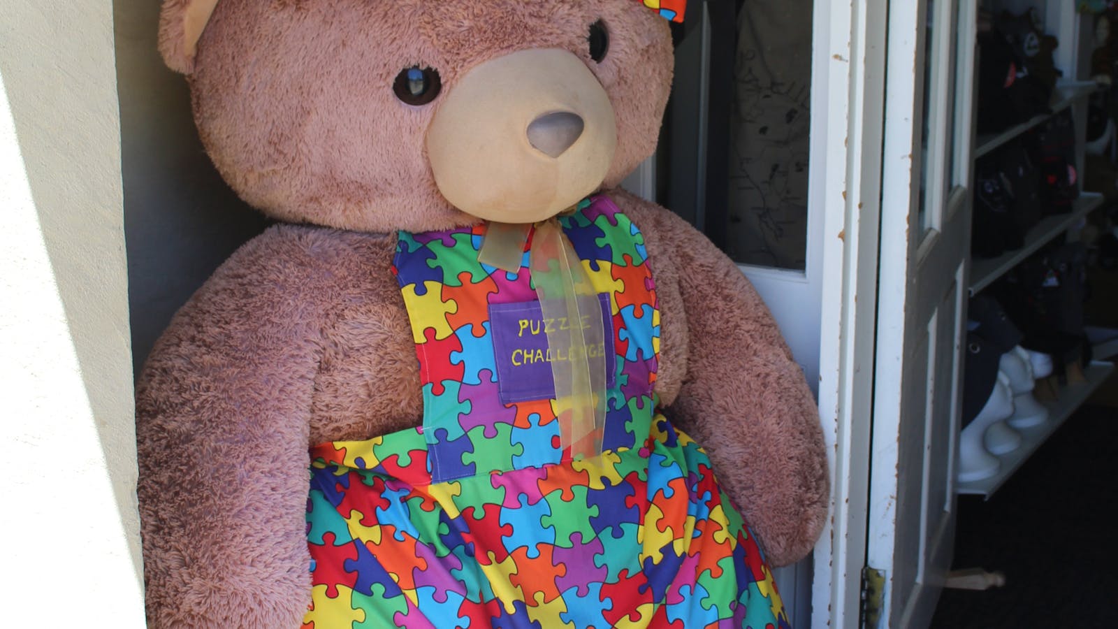 Bonnie the Bear, our cheerful mascot!