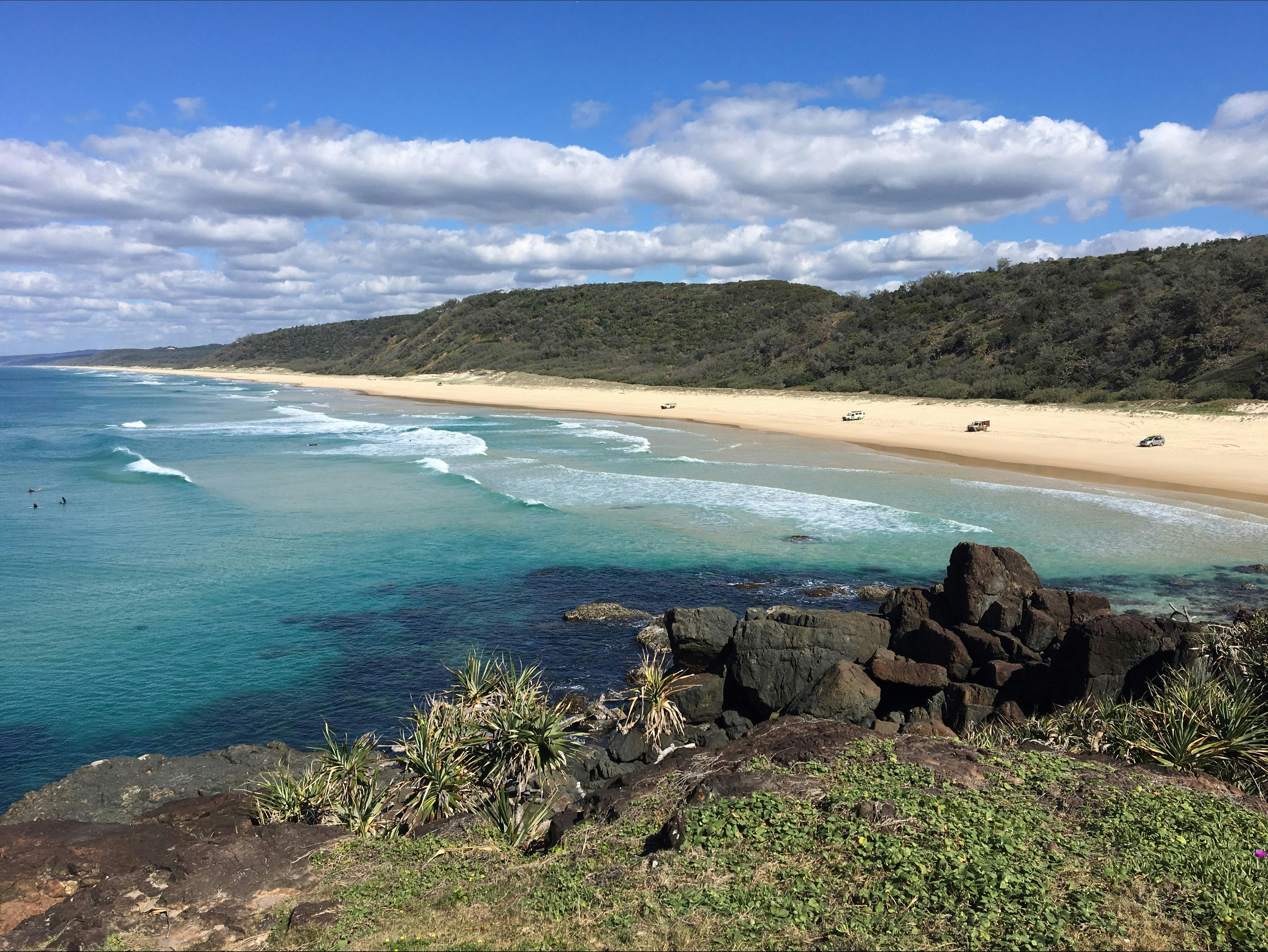 Teewah Beach from Double Island Point Lighthouse