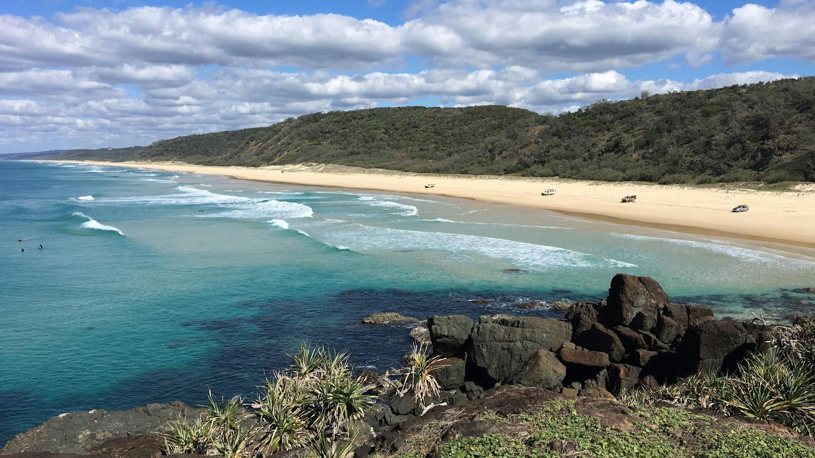Teewah Beach from Double Island Point Lighthouse