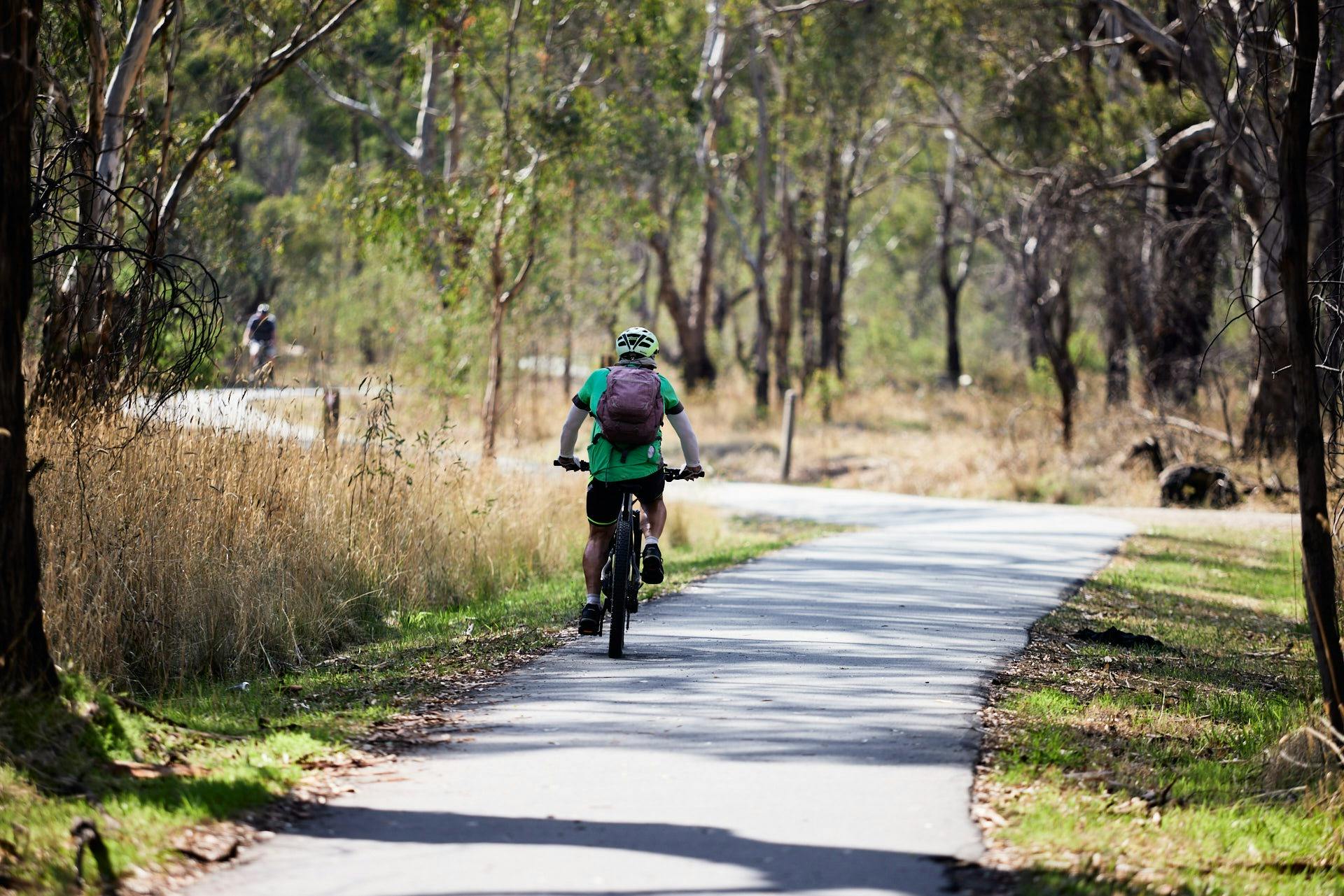 Cyclist - The Flats Aboriginal Historic Walk