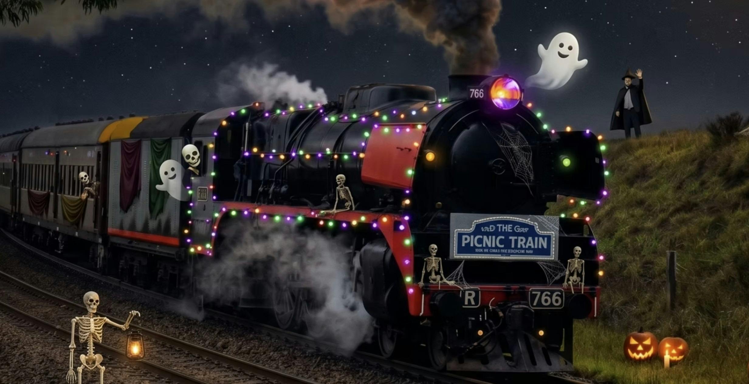 Halloween Picnic Train
