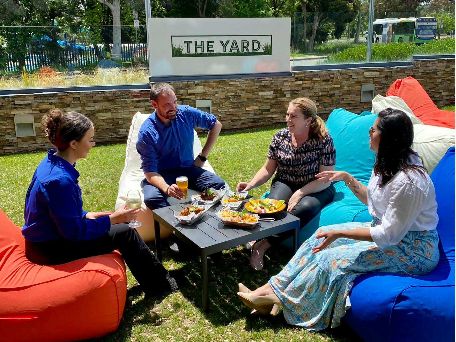 The Yard with bean bags
