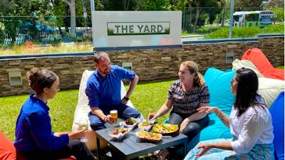 The Yard with bean bags