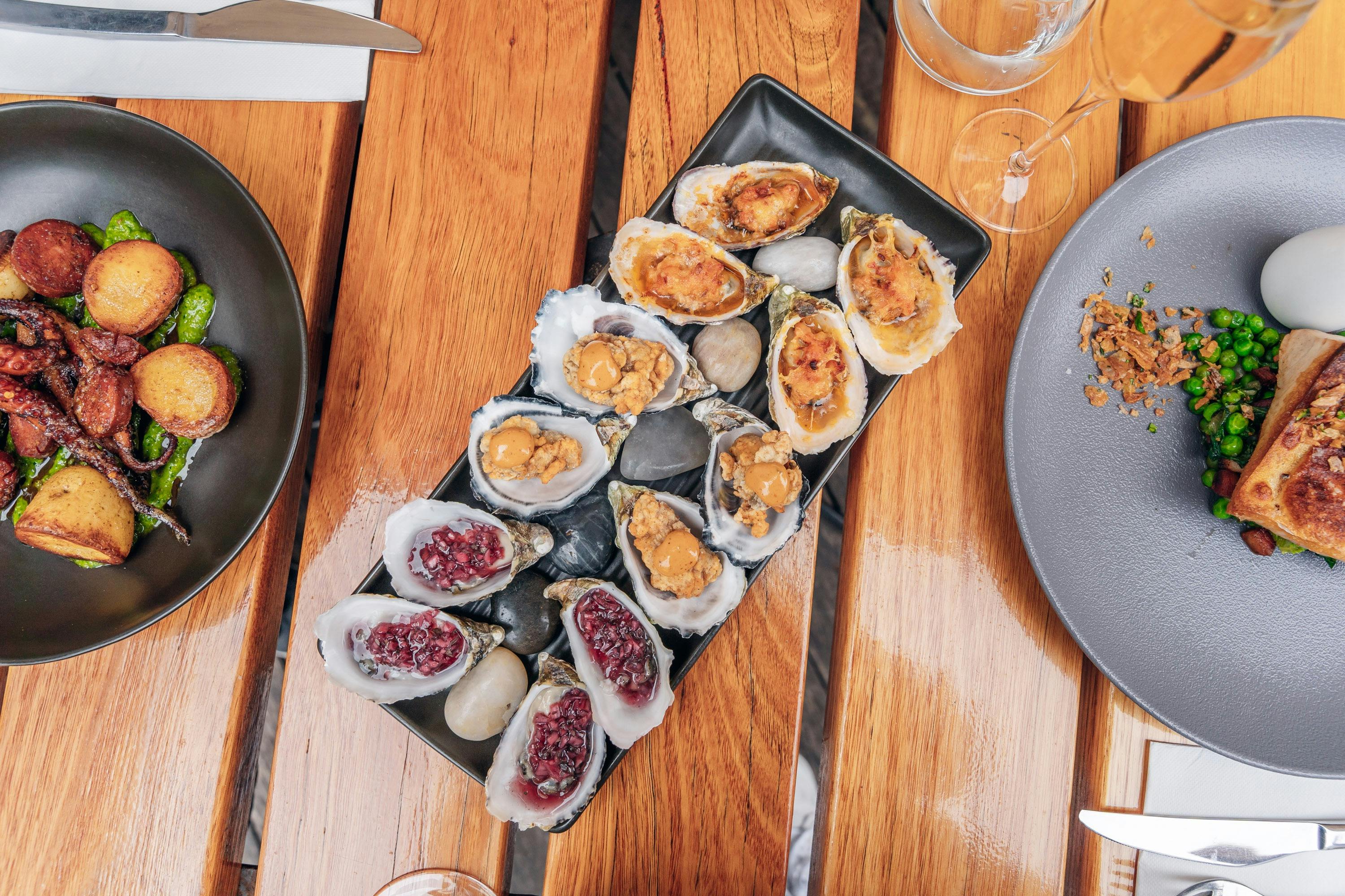 Cooked and Raw Oysters