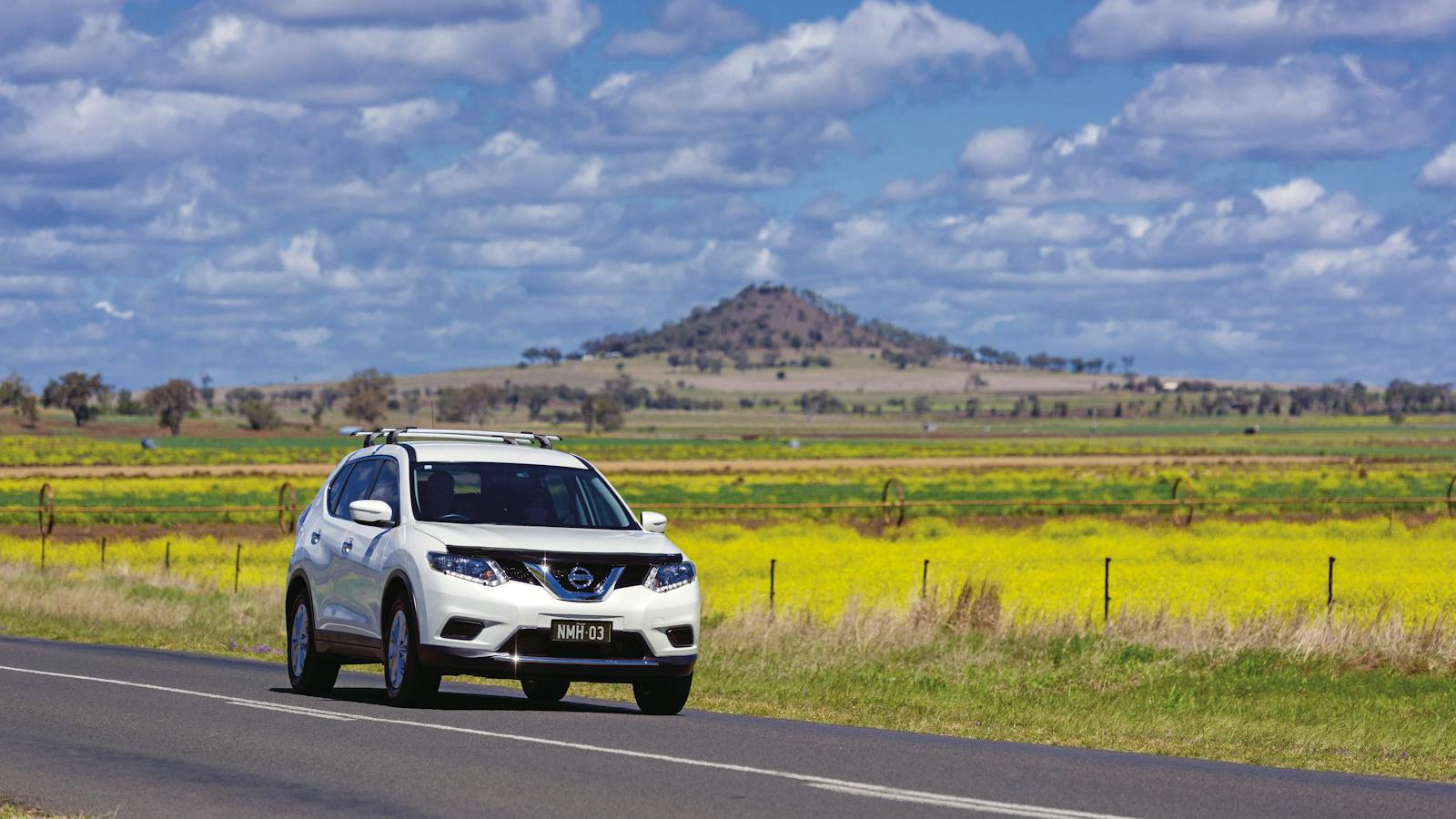 Driving along the Warrego Way from Toowoomba