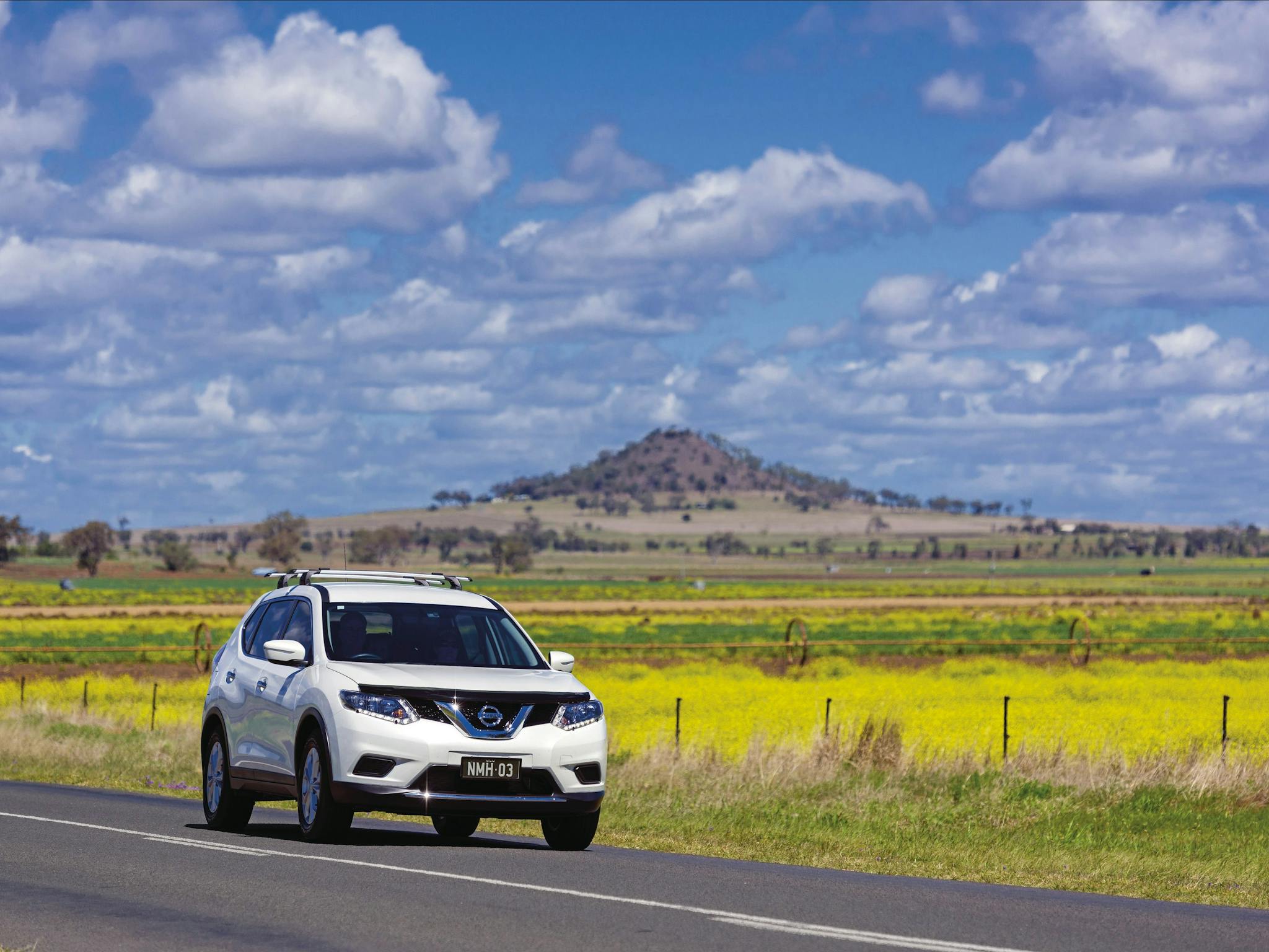Driving along the Warrego Way from Toowoomba Driving along the Warrego Way from Toowoomba