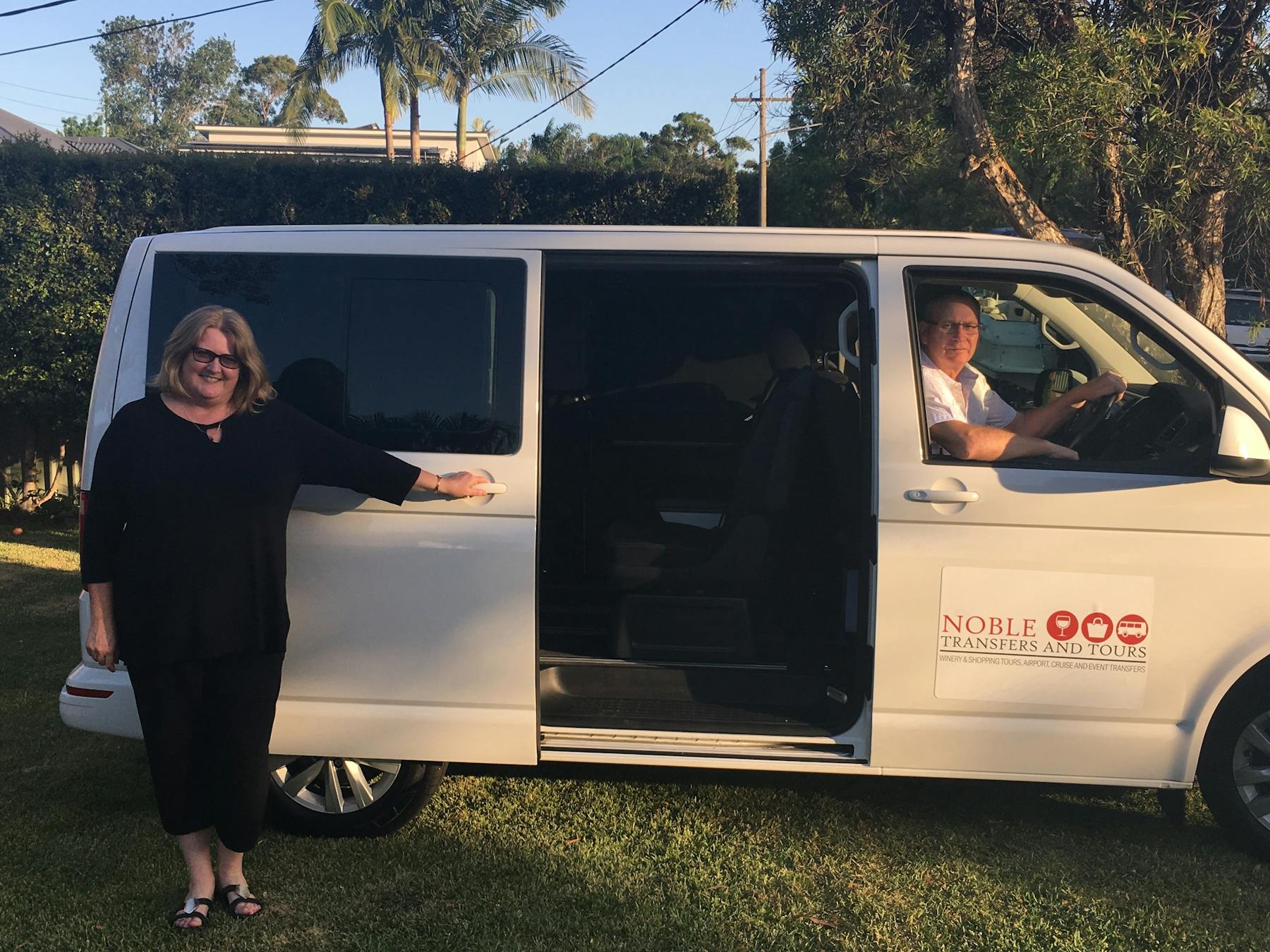 Our 7 seater Multivan takes 6 passengers plus the driver and the rear seats are all adult size