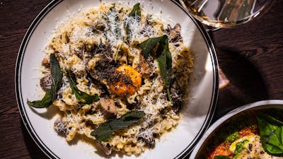 Truffle Smoked Mushroom Casarecce + Whipped Ricotta