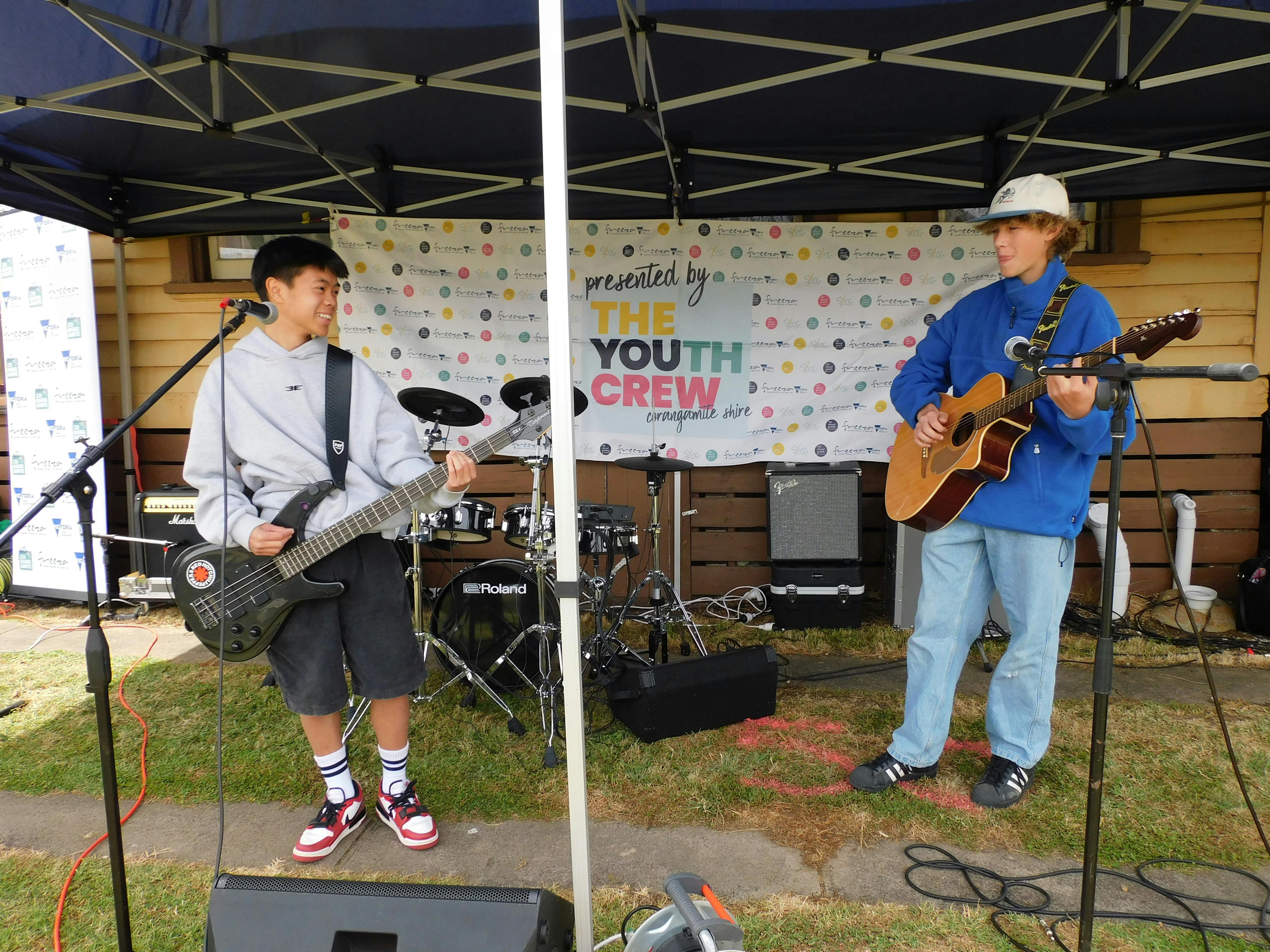 Band performing