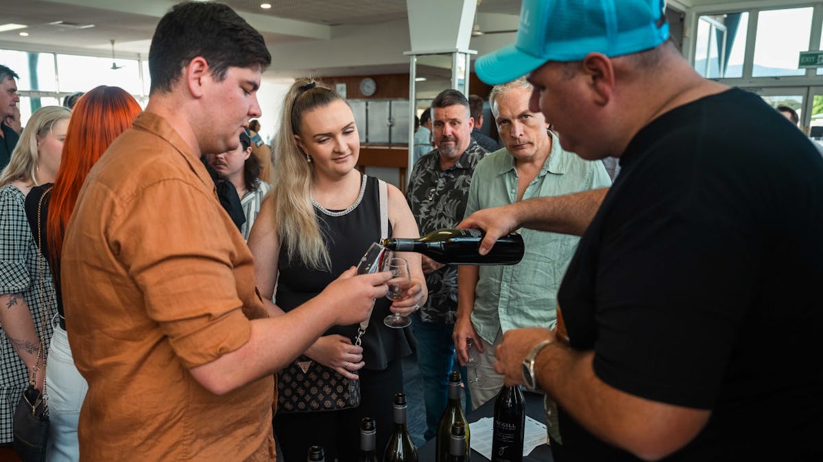 Couple trying McGill Wines Couple trying McGill Wines