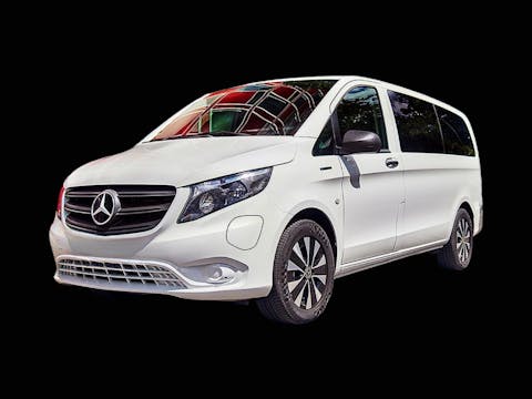 An image of a white Mercedes EVito van