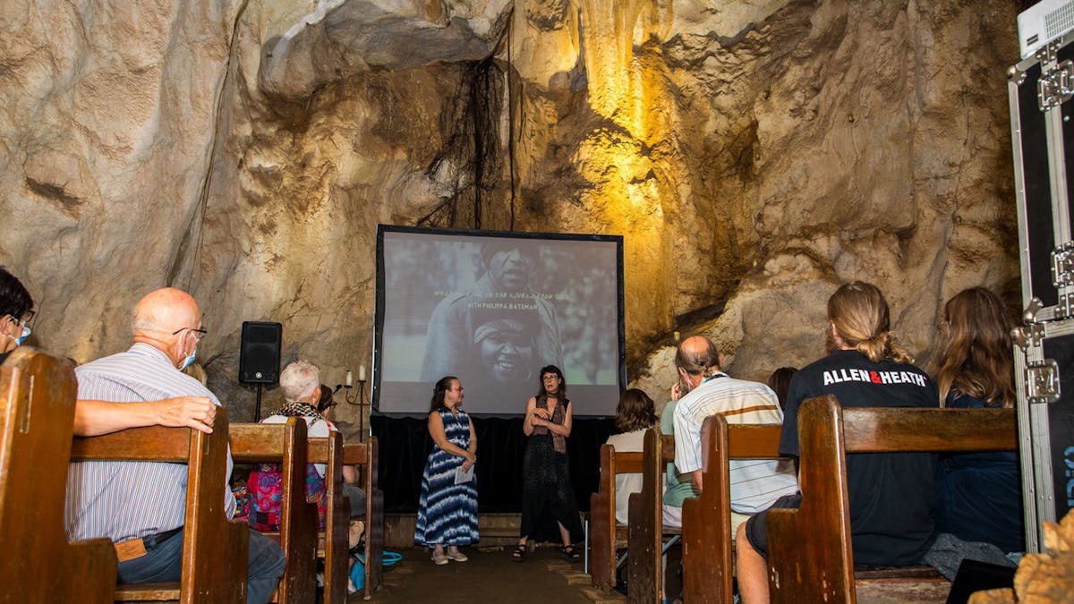 Screening at the Capricorn Caves