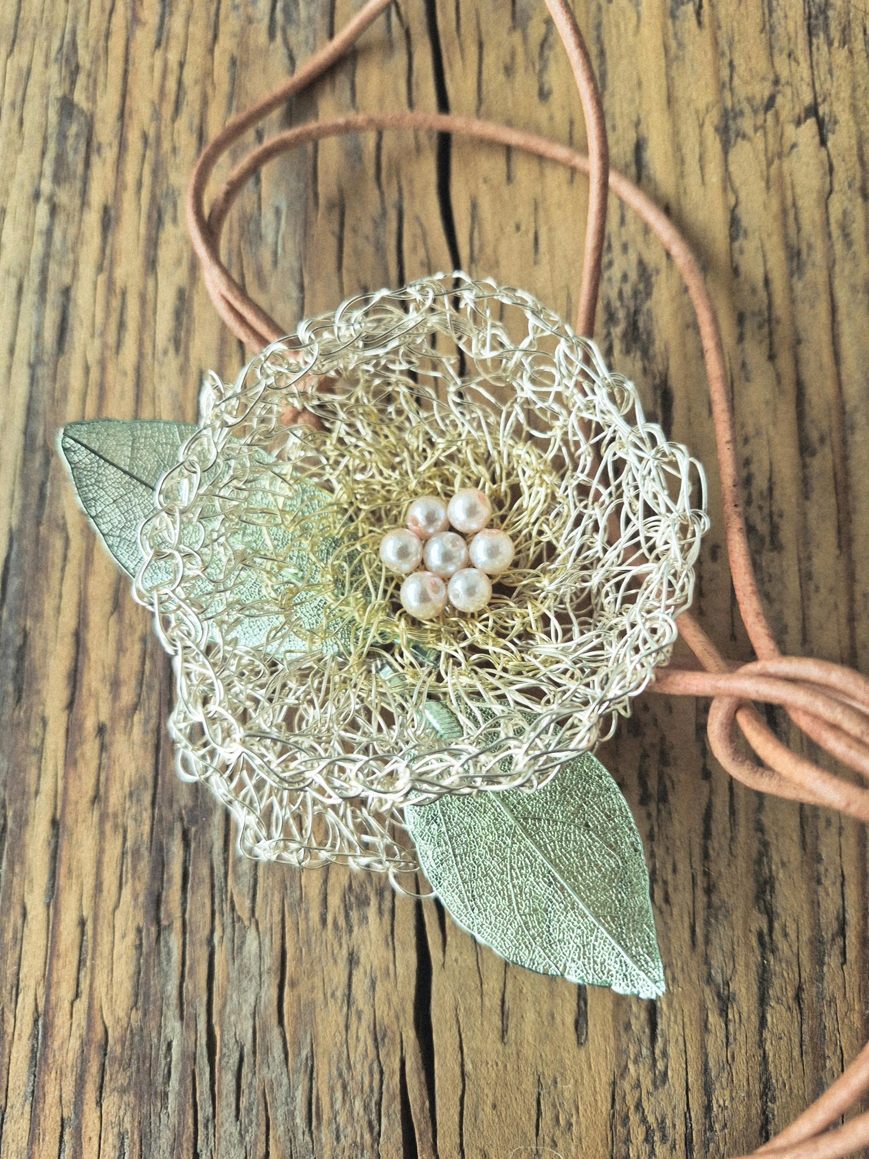Crochet Wire Necklace