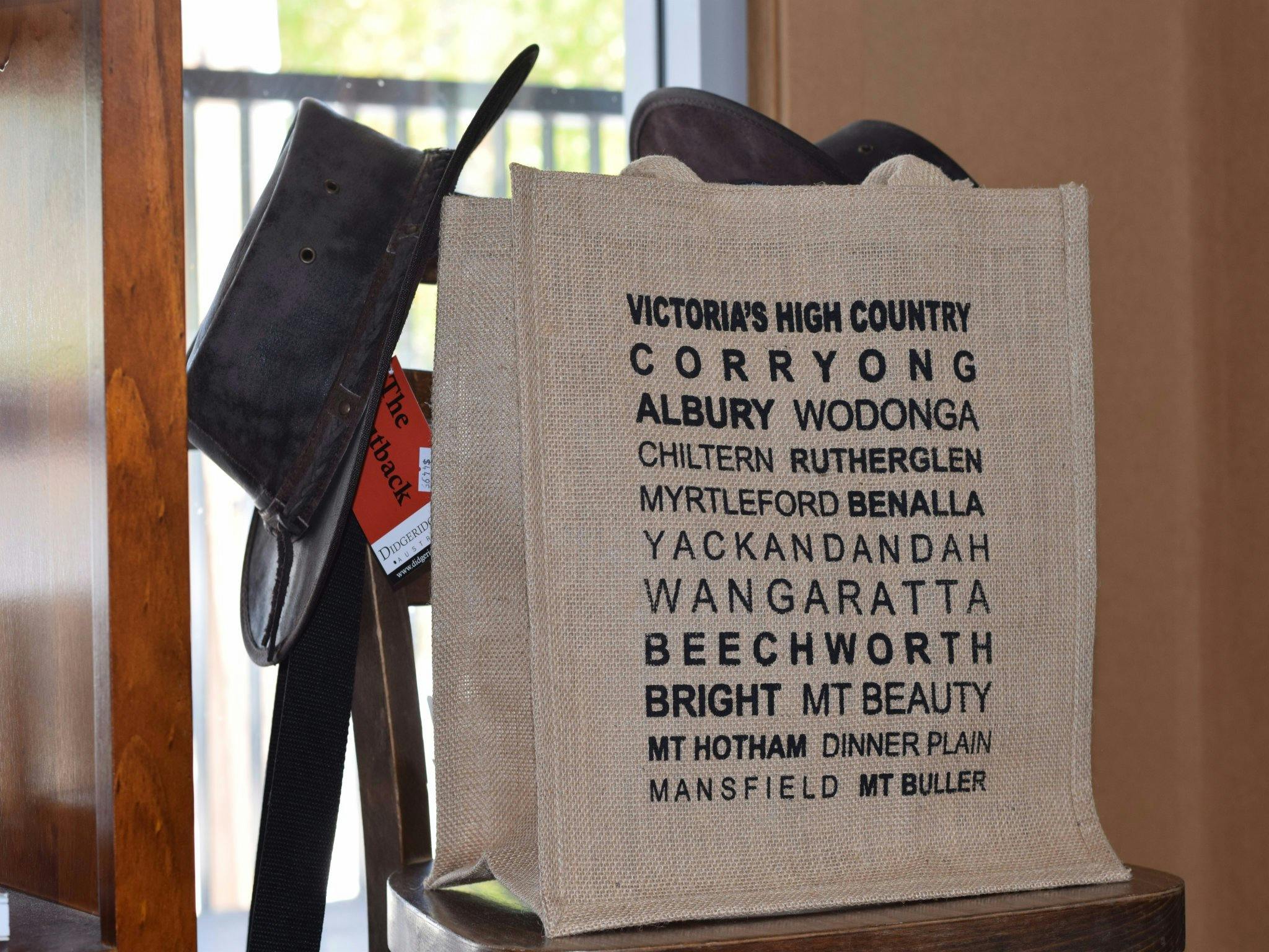 Souvenirs at the Corryong  Visitor Information Centre
