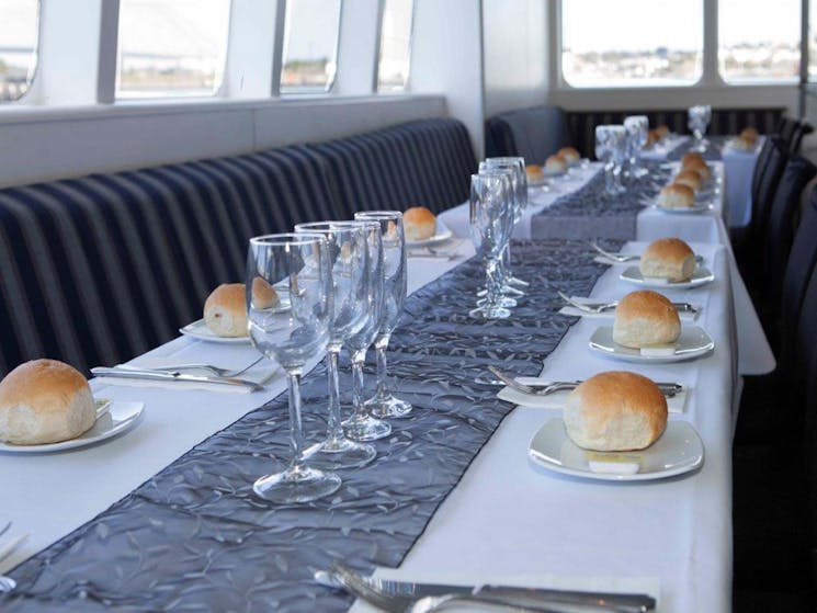 Harbourside Cruises Dining Area