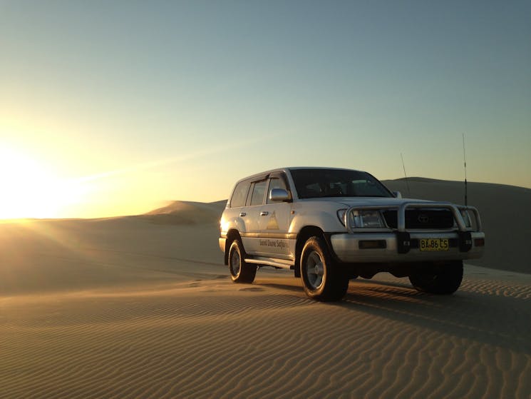 The ride to and from our private Sandboarding area is part of the experience, and half the fun!