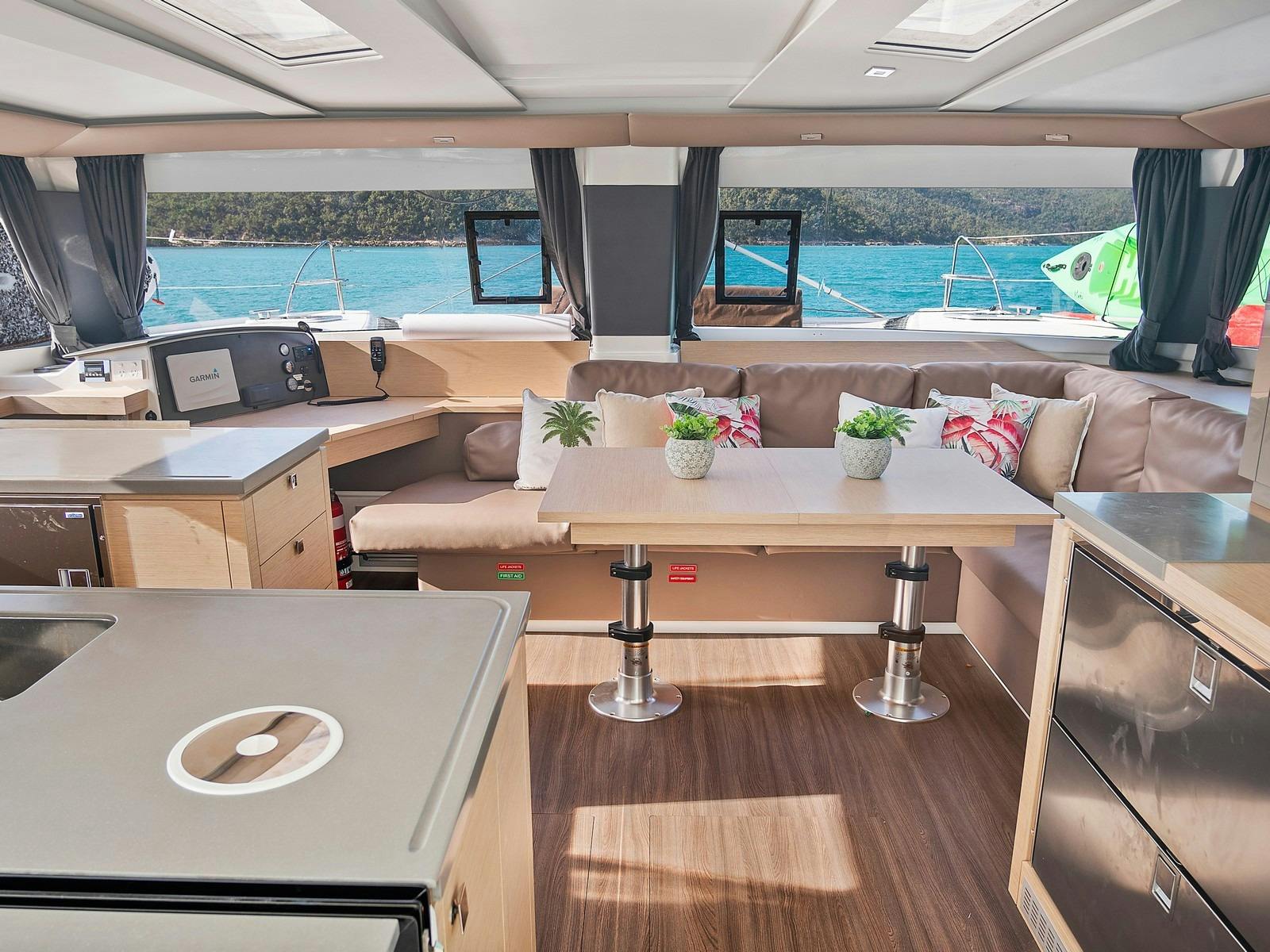Helia 44 - saloon and galley