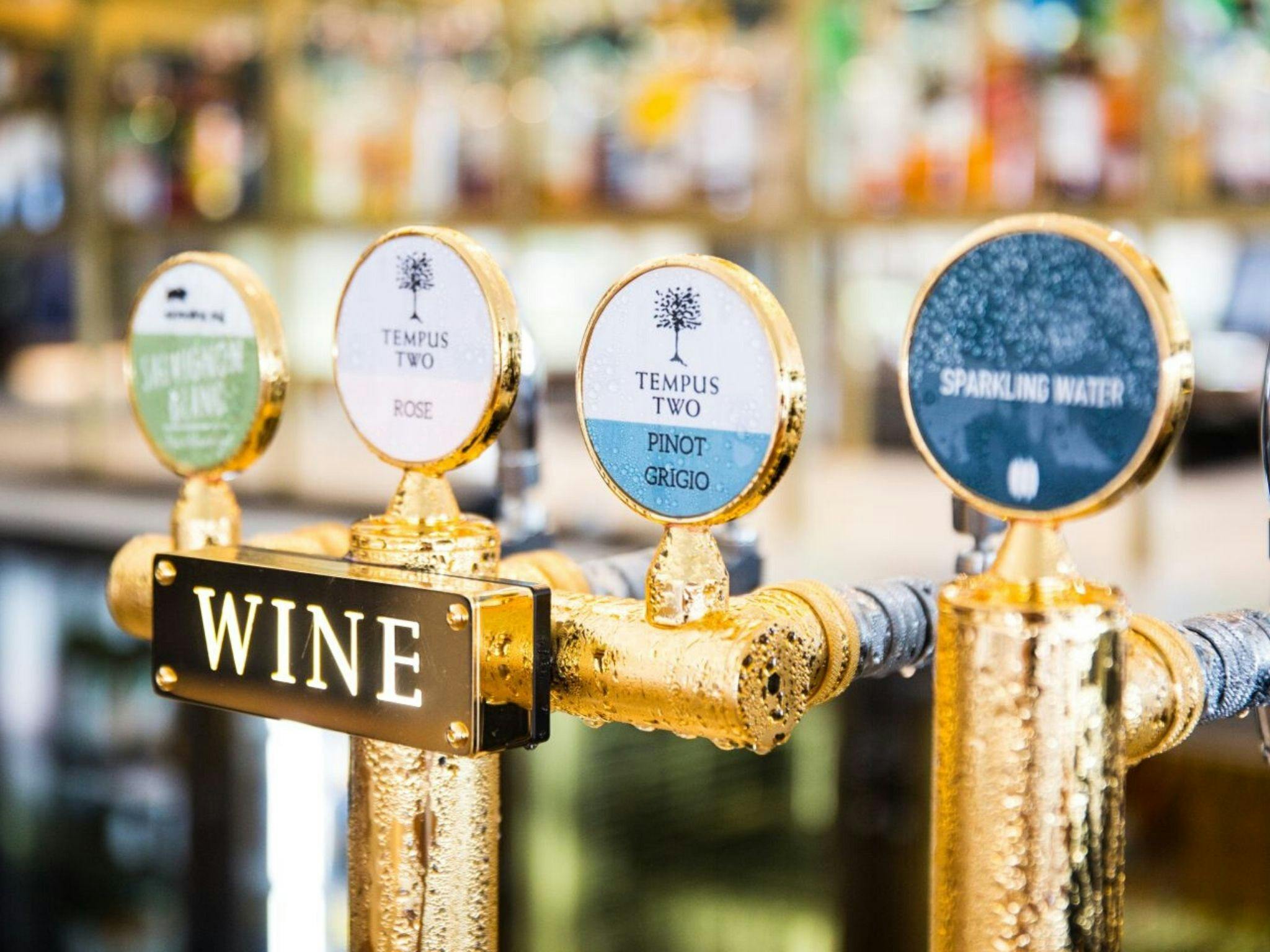 Premium wine on tap