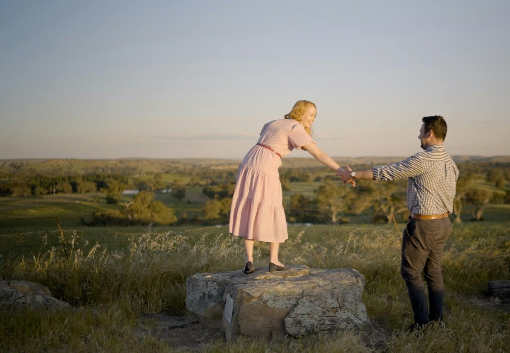 Eden Valley Lookout at dusk, with room to roam and 360 degree views