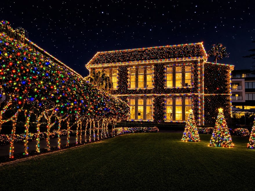 Christmas Lights by Kiama Harbour