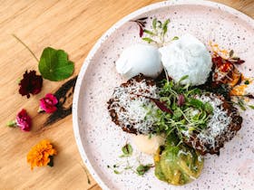 corn fritters, mount gambier, breakfast, brunch, lunch, coffee,