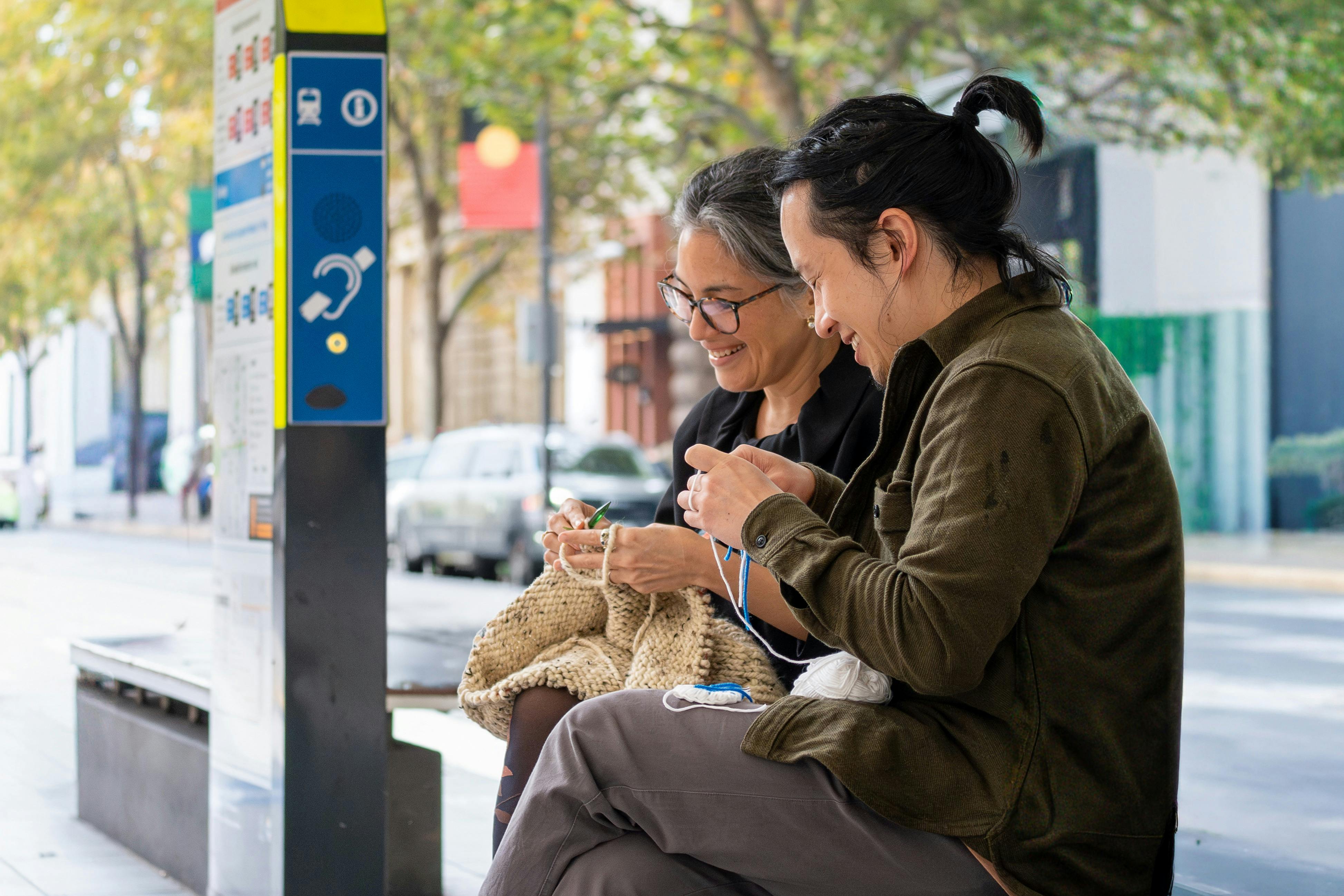 Travelling Yarns - Knitting on Public Transport