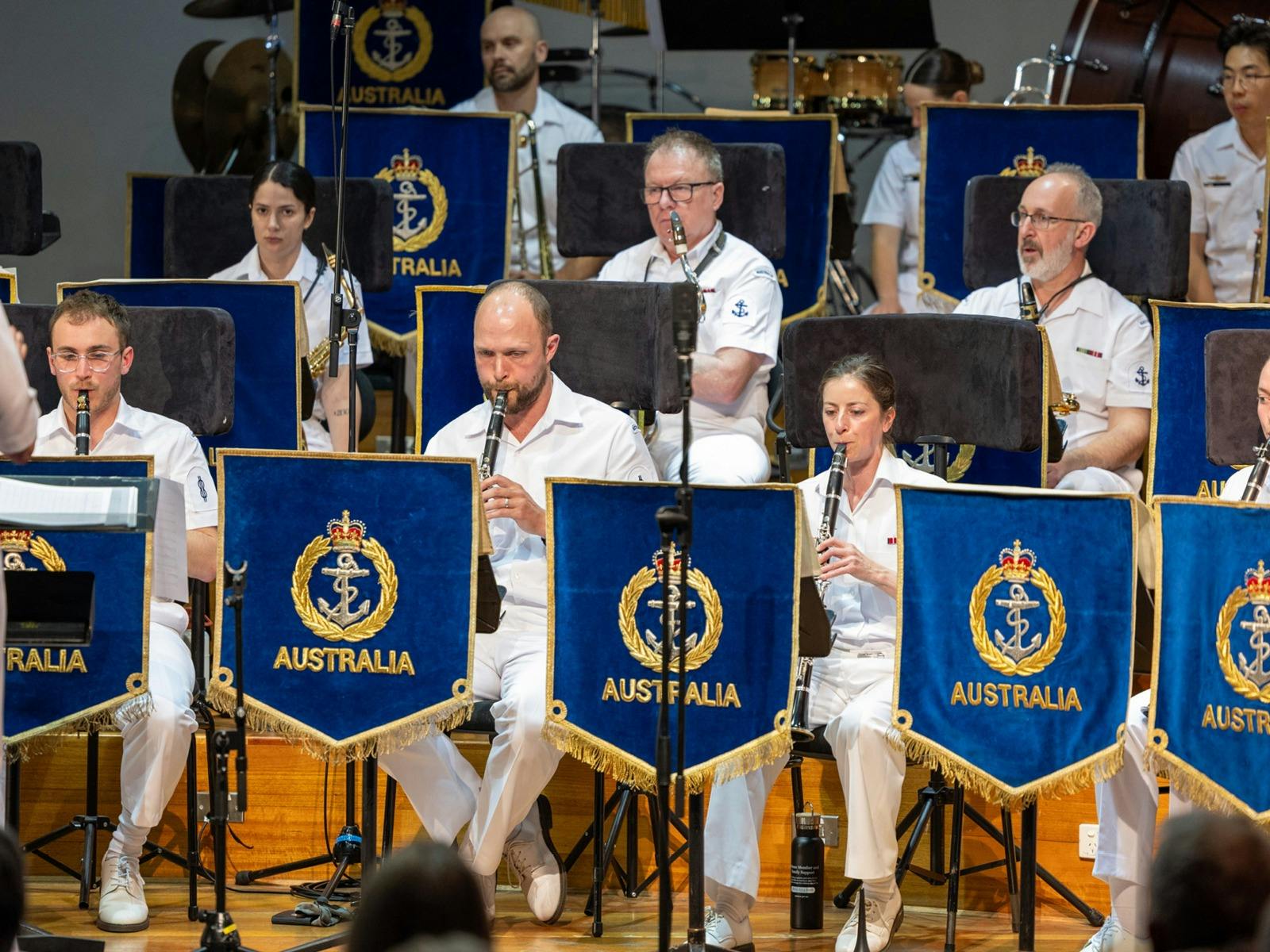 portrait of musicians in uniform