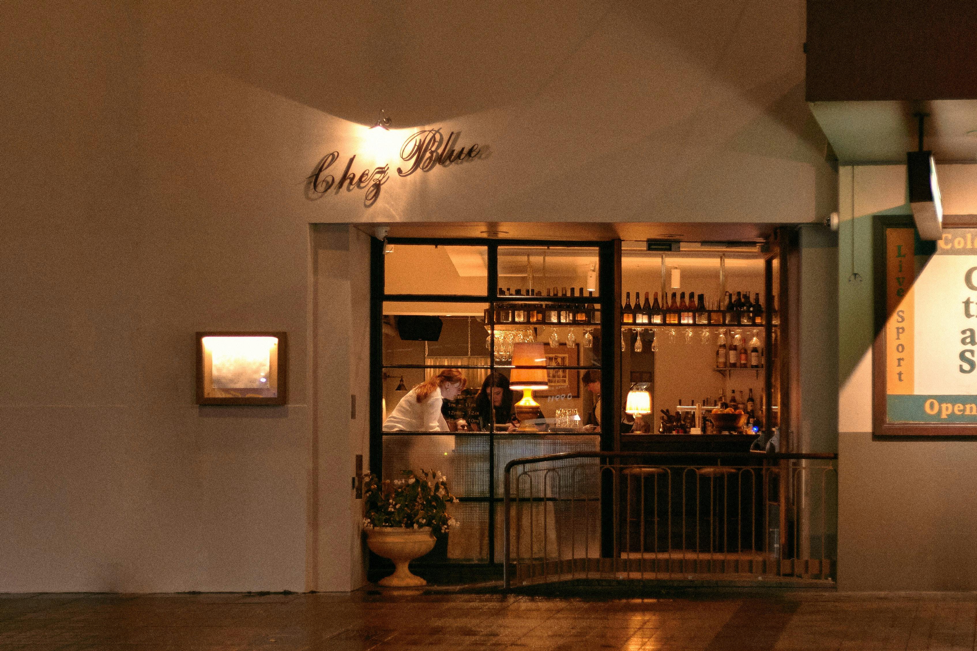 Entrance to Chez Blue