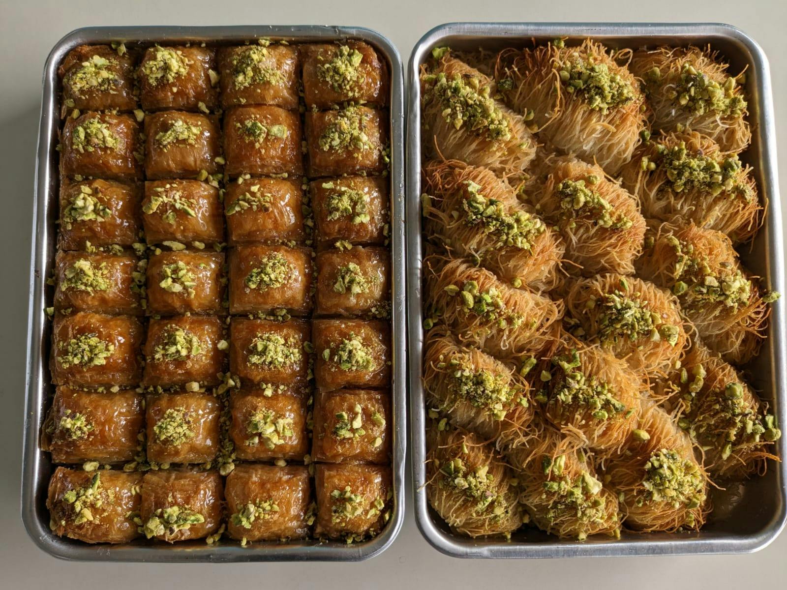 Made with Walnuts or pistachio